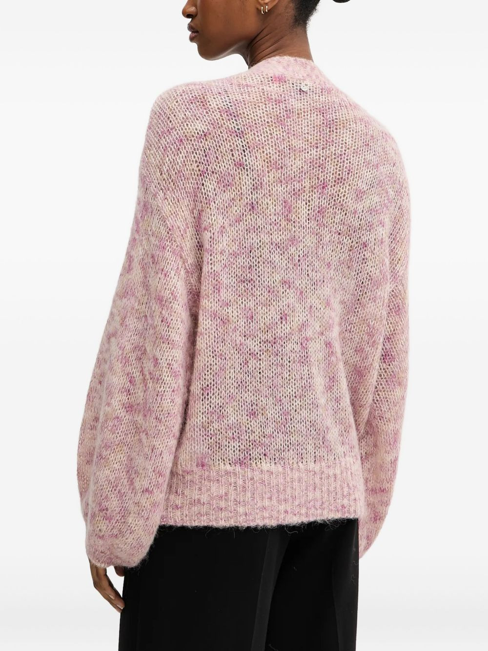 balloon-sleeve cardigan - 3