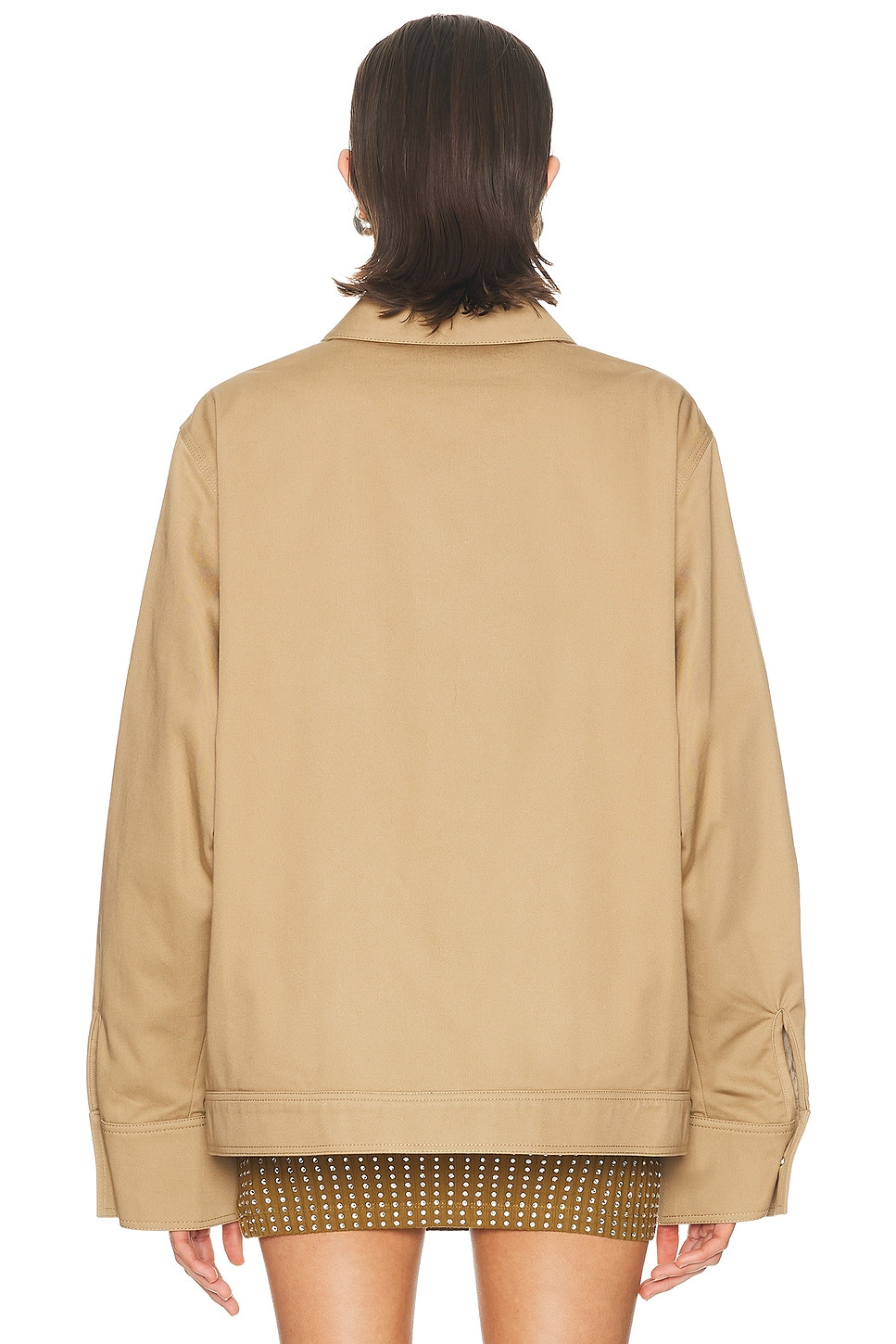 Crystal Heart Cutout Cargo Jacket - 3