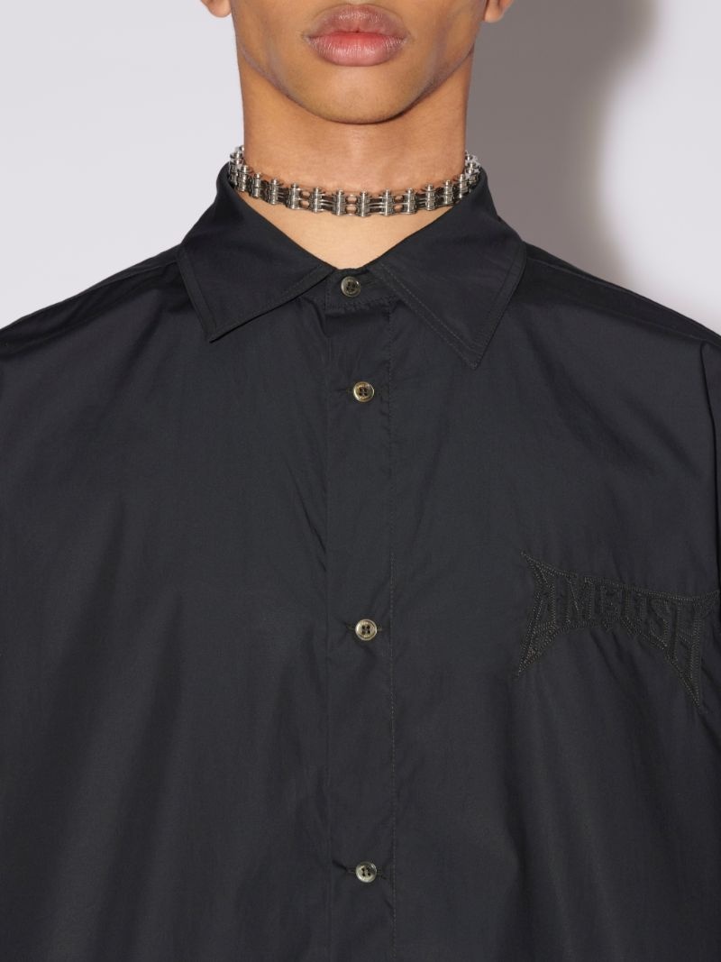 LOGO PATCH COTTON SHIRT - 6