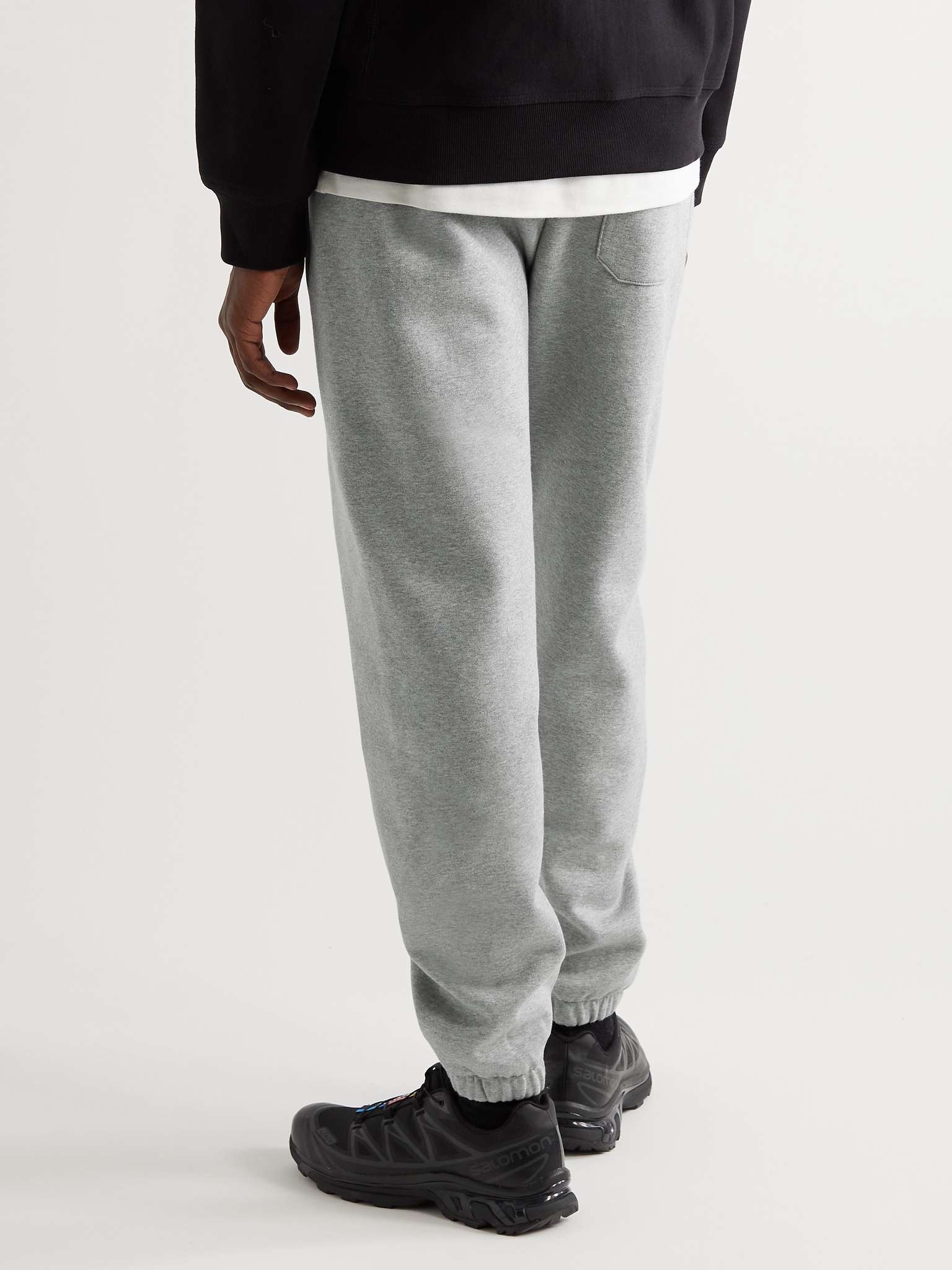 Chase Tapered Logo-Embroidered Cotton-Blend Jersey Sweatpants - 8