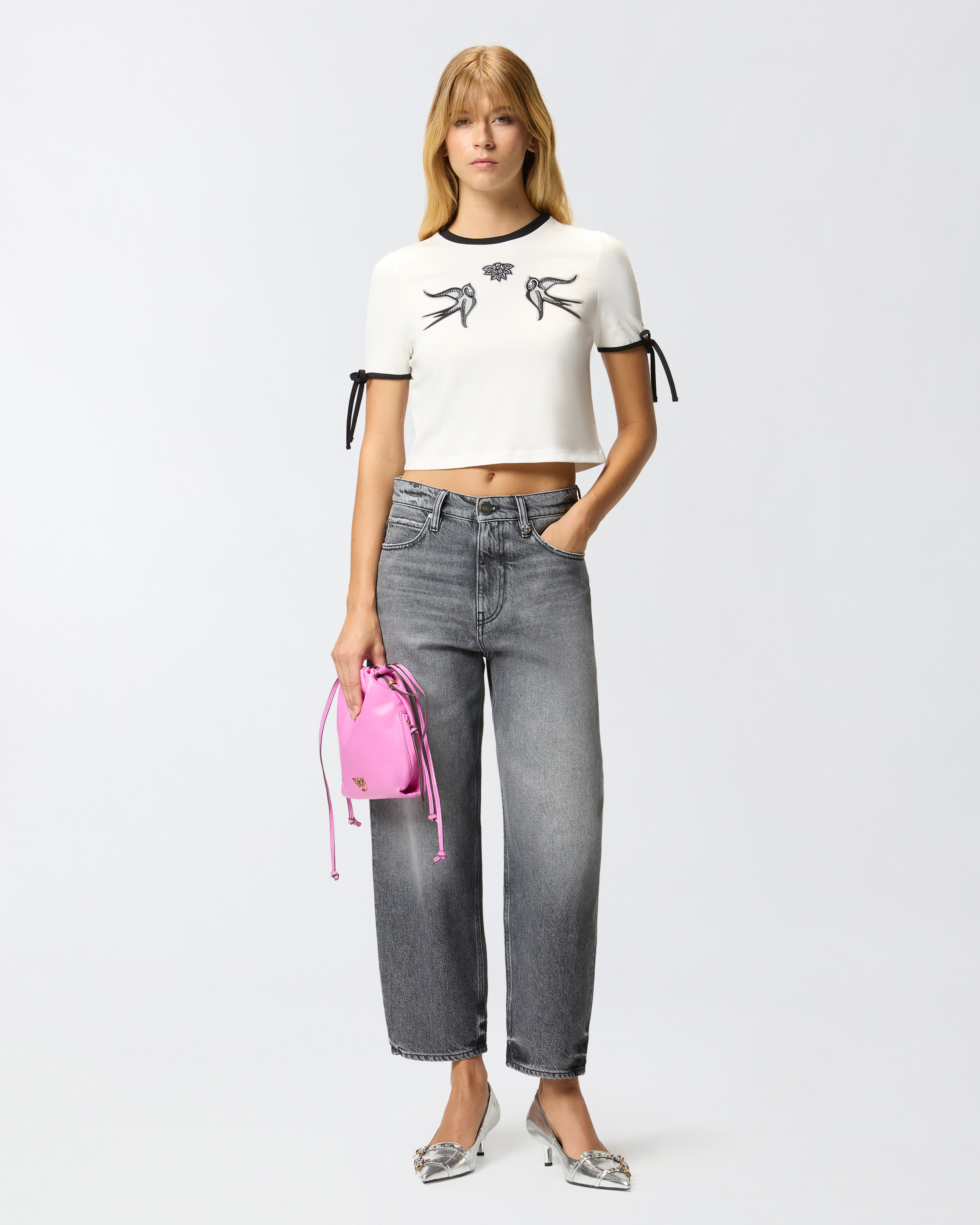 CROPPED LOVE BIRDS T-SHIRT - 3