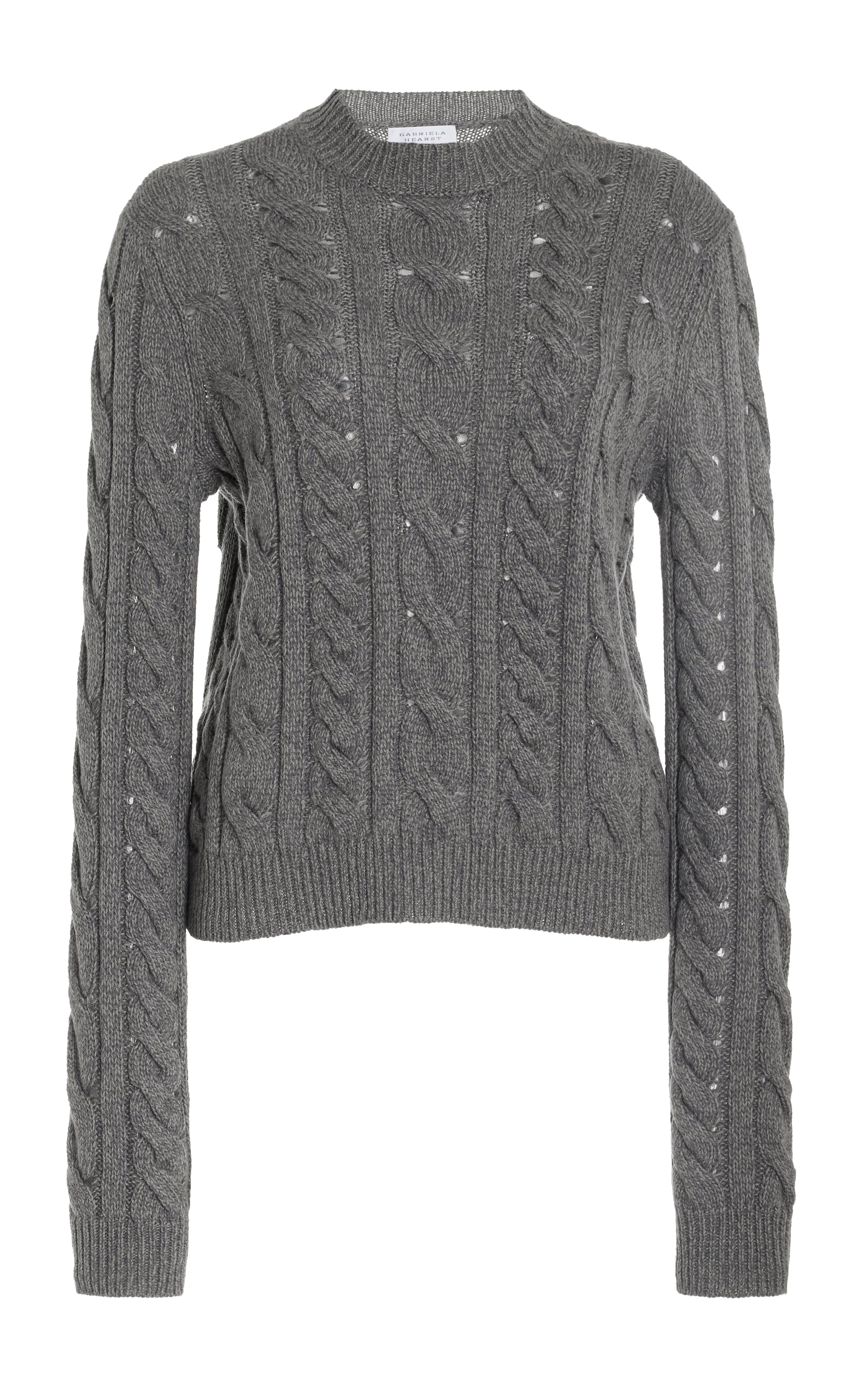 Anthea Knit Sweater in Dark Grey Multi Cashmere - 1