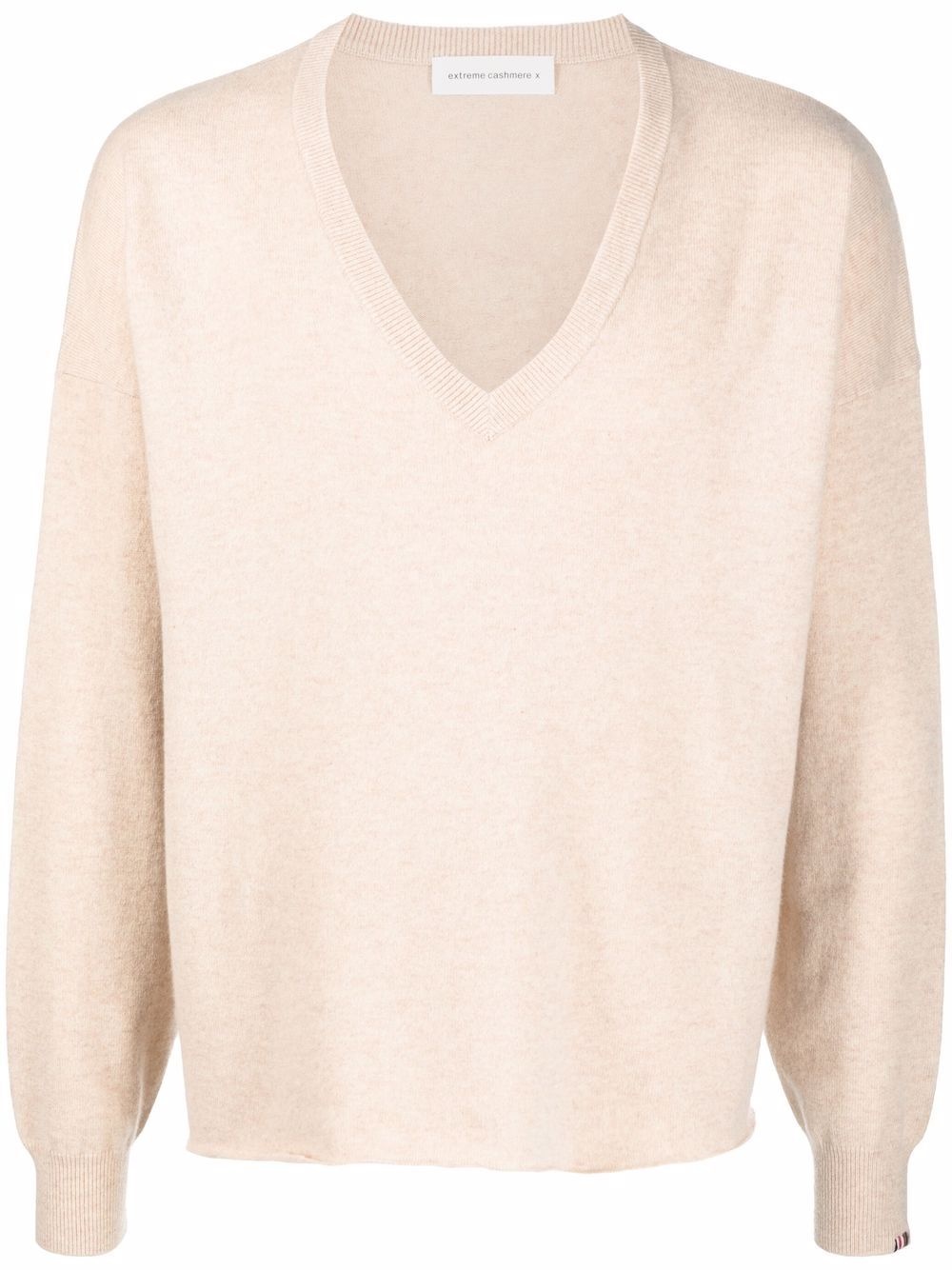 V-neck cashmere jumper - 1