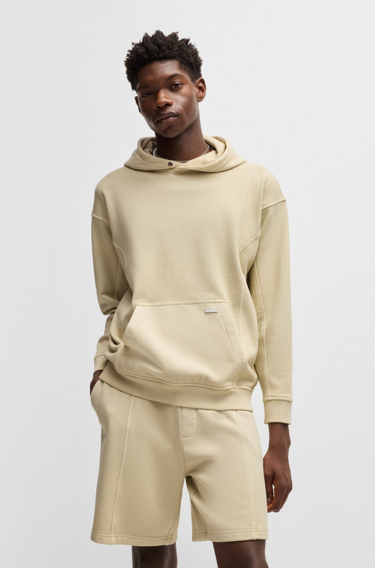 COTTON-TERRY HOODIE WITH VINTAGE EYELETS - 2
