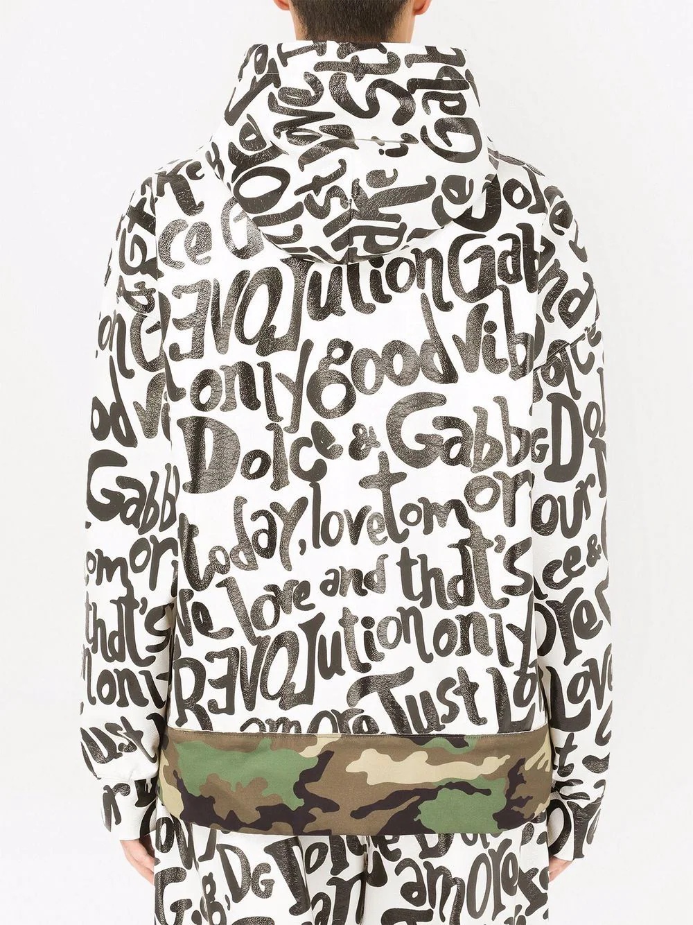 graphic-print camouflage hoodie - 4