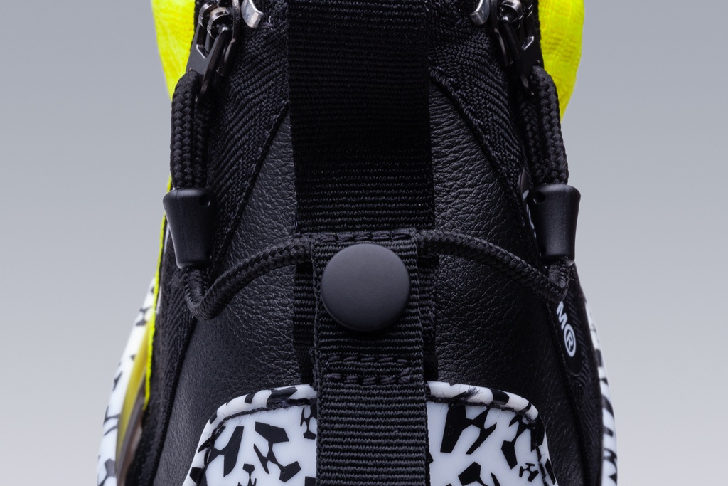 APM2-100 Nike® Air Presto Mid / Acronym® White/Dynamic Yellow/Black ] - 17
