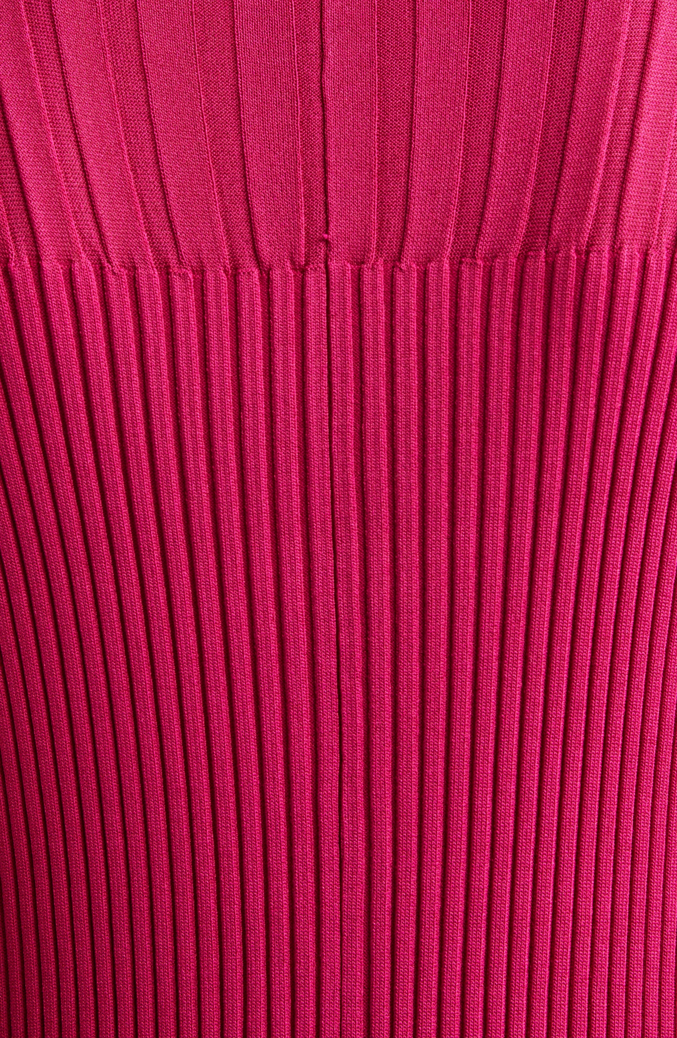 Proenza Schouler Maia Rib Midi Tank Dress in Fuschia at Nordstrom - 6