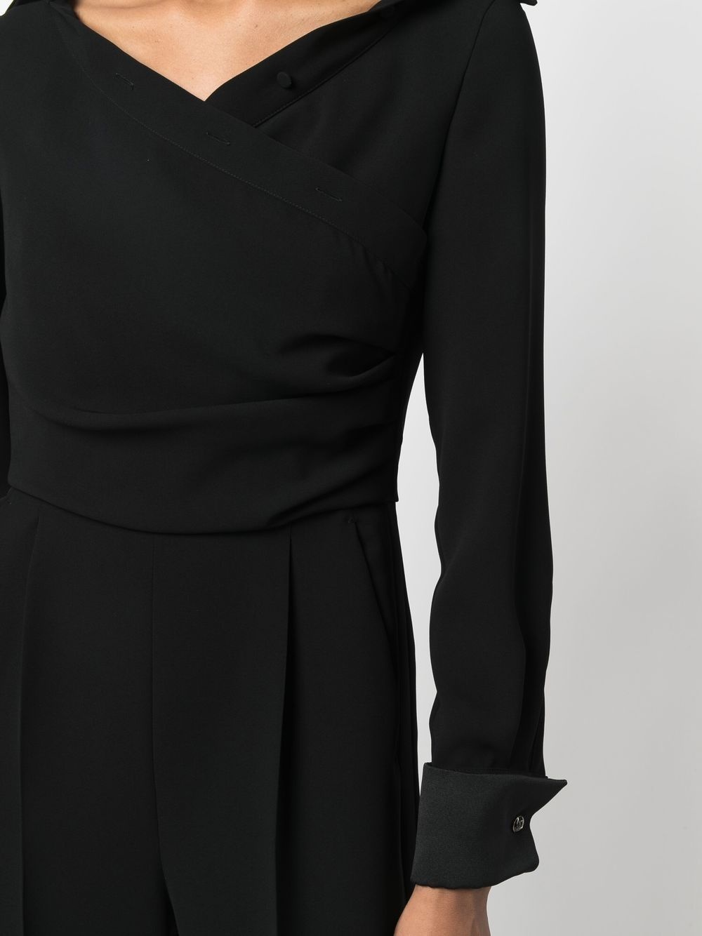 tailored draped-detail jumpsuit - 5