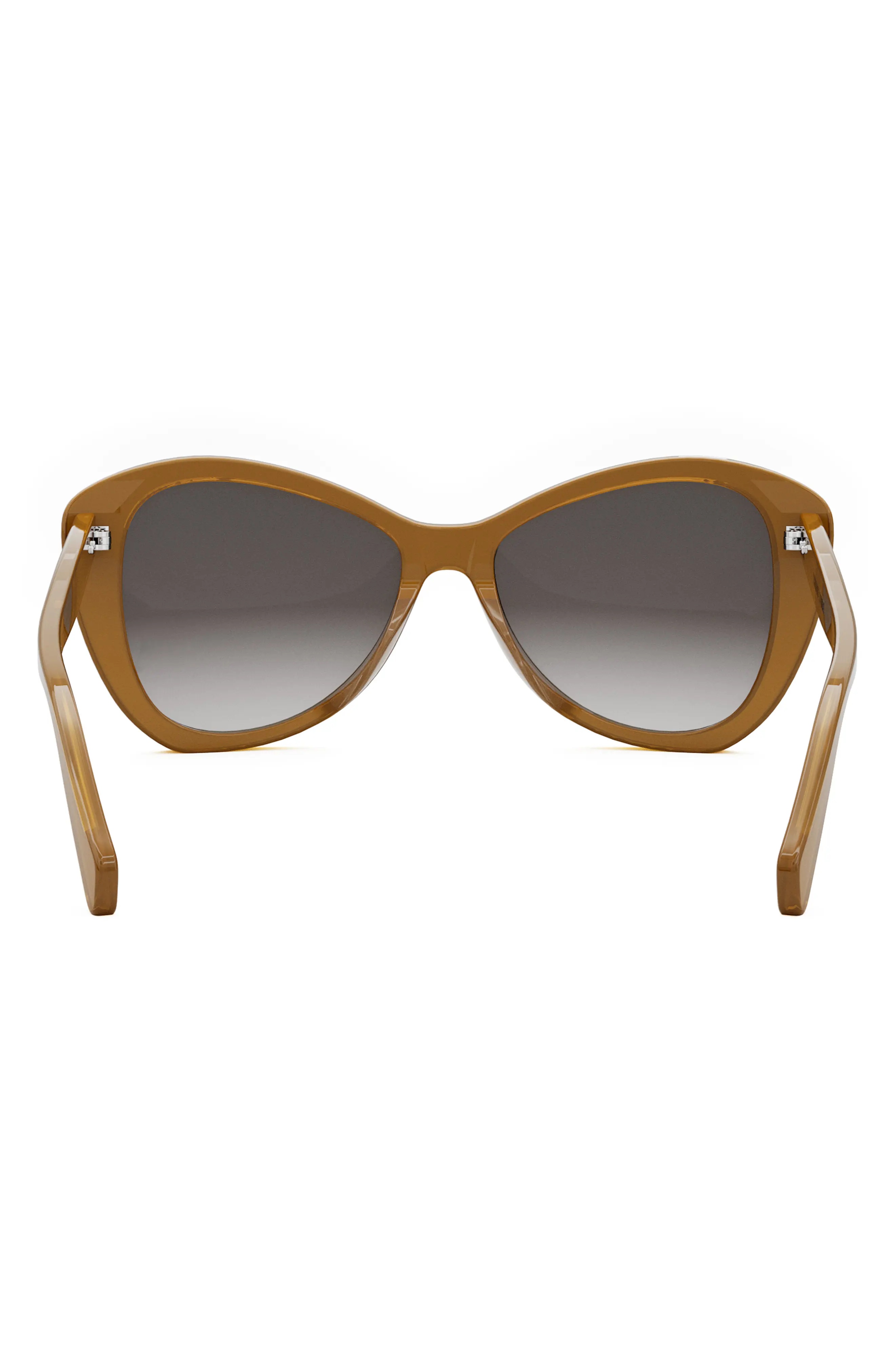 Butterfly 55mm Sunglasses in Light Brown /Gradient Brown - 6