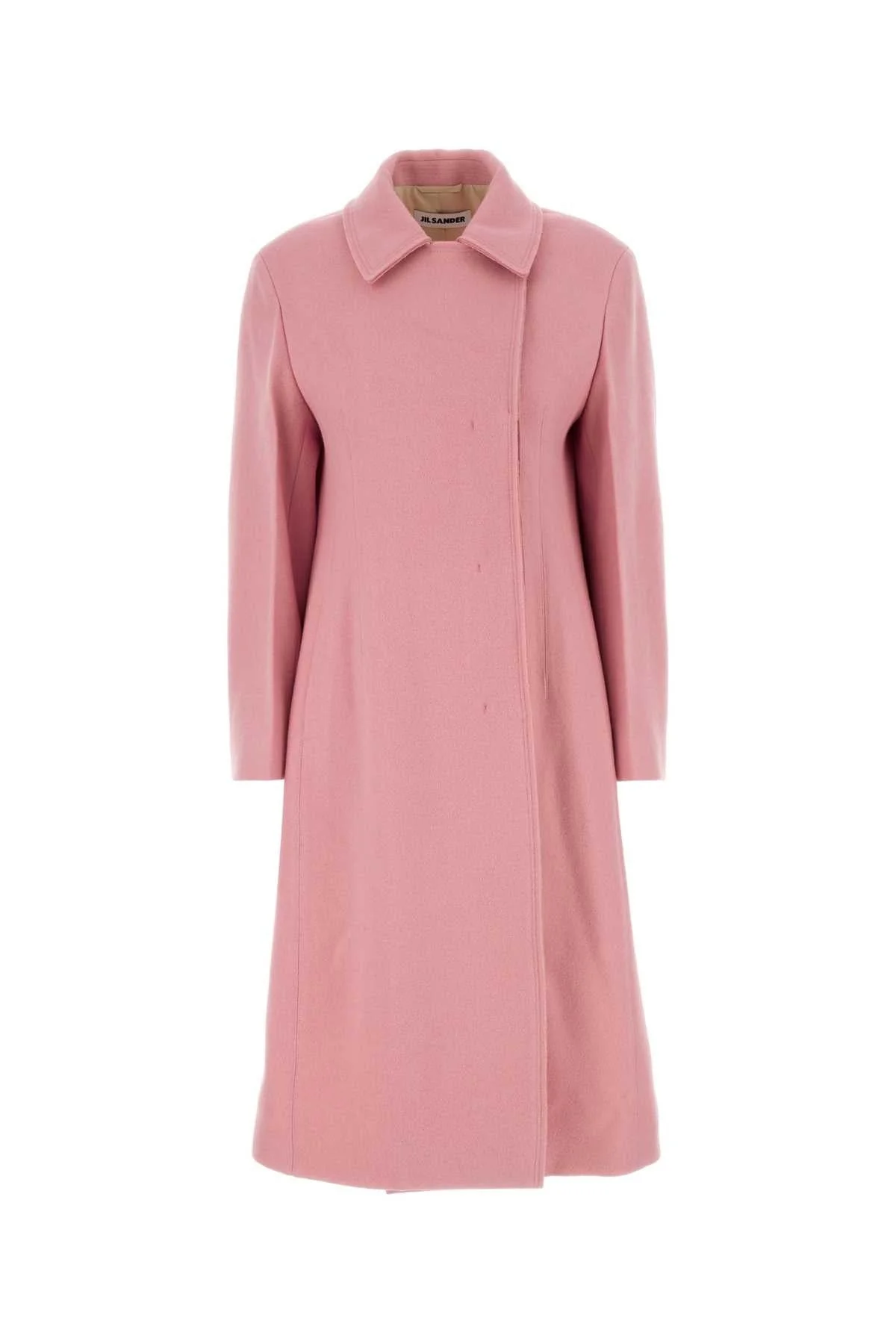 Jil Sander Women Pink Wool Coat - 1
