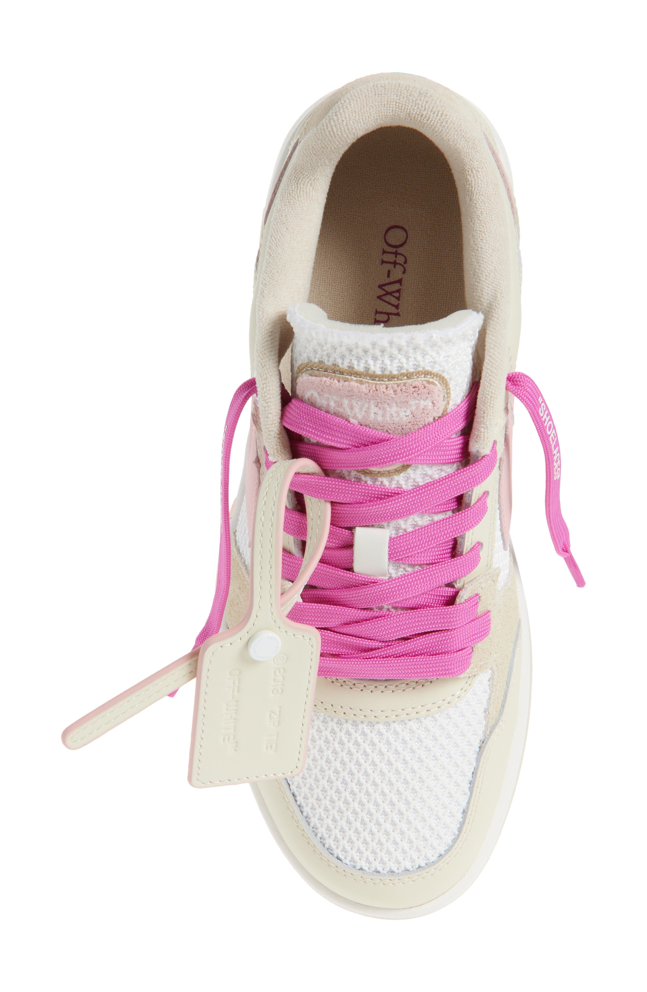 Off-White Slim Out of Office Sneaker in Pink - 5