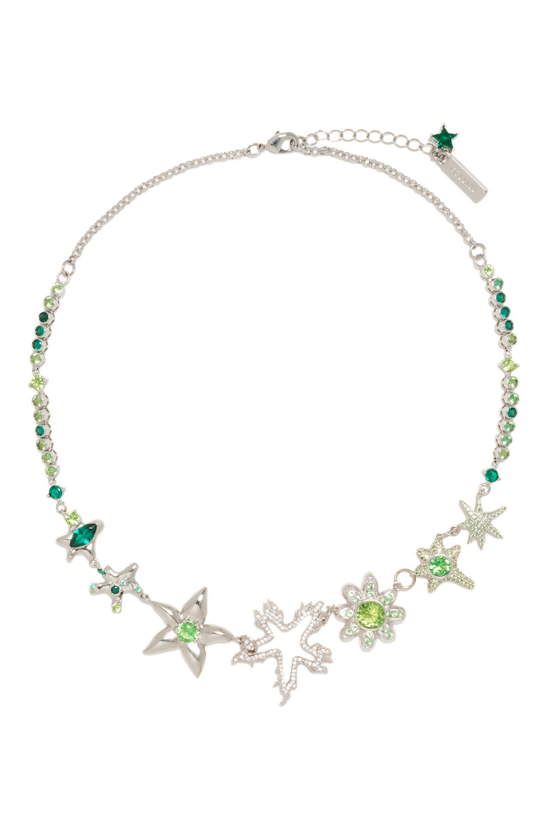 APPLE GREEN STAR FLAME CONSTELLATION NECKLACE 1