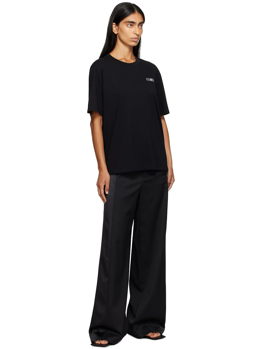 Black Cotton Jersey T-shirt - 4