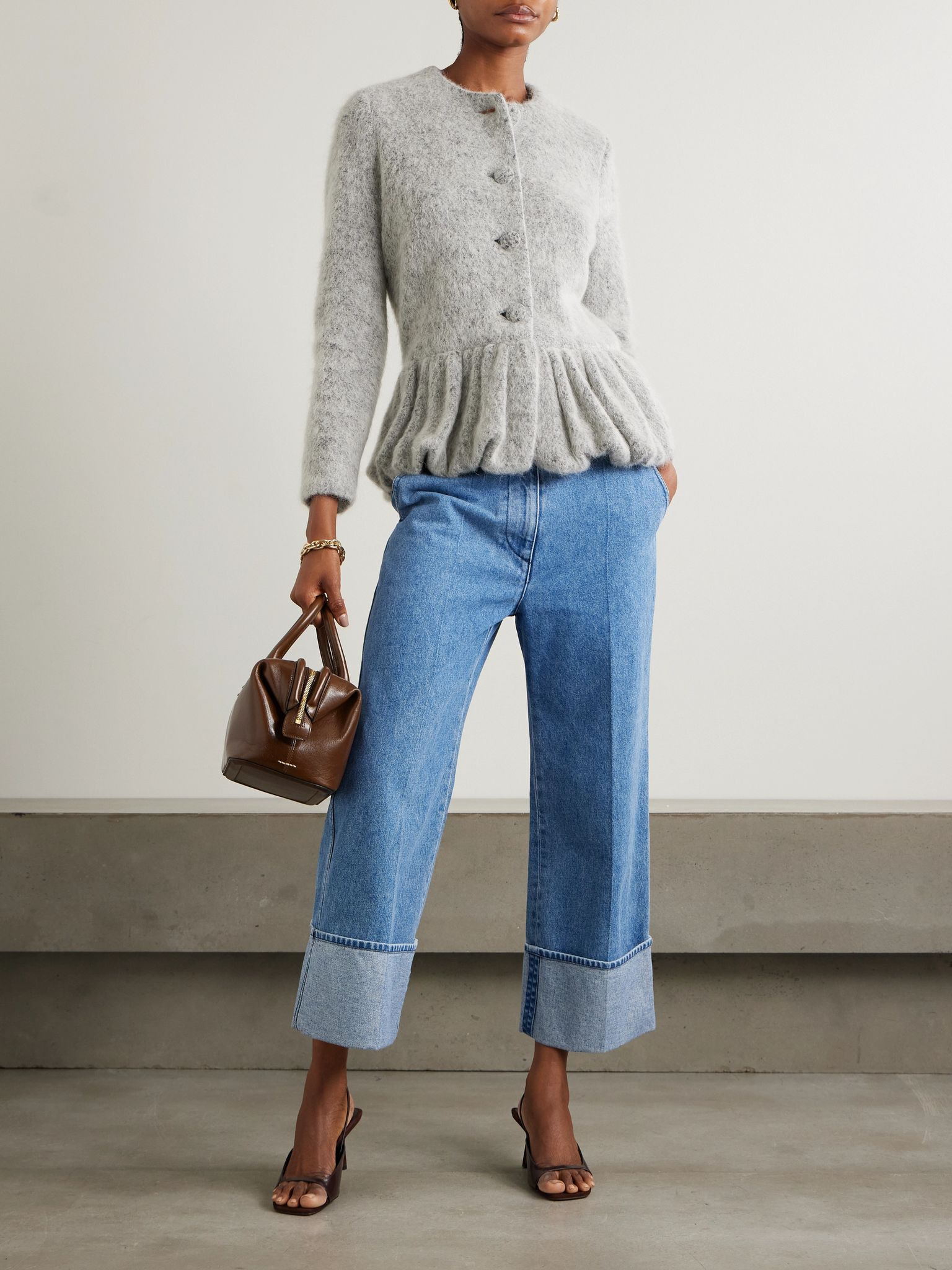 Iconic high-rise straight-leg jeans Light blue - 2