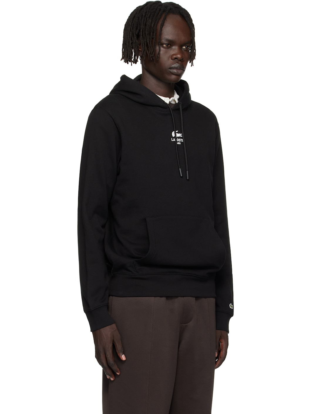 Black Print Hoodie - 2