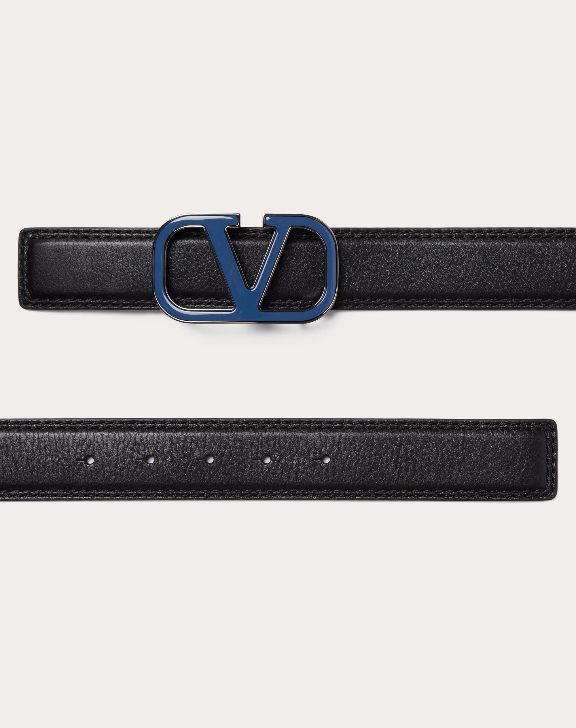 VLOGO SIGNATURE BELT IN ELK PRINT CALFSKIN 35 MM - 3