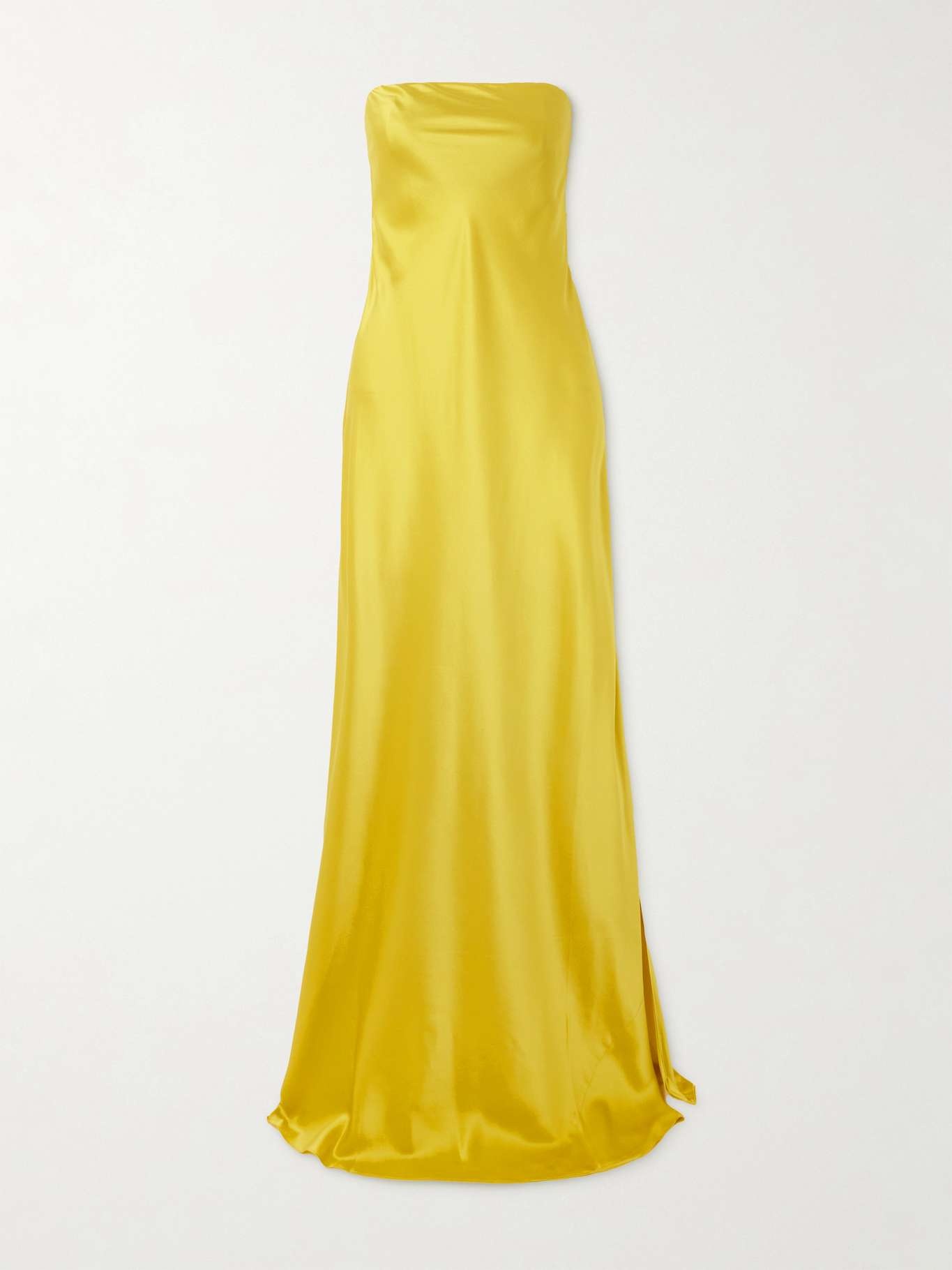 Filo strapless silk-satin maxi dress - 1