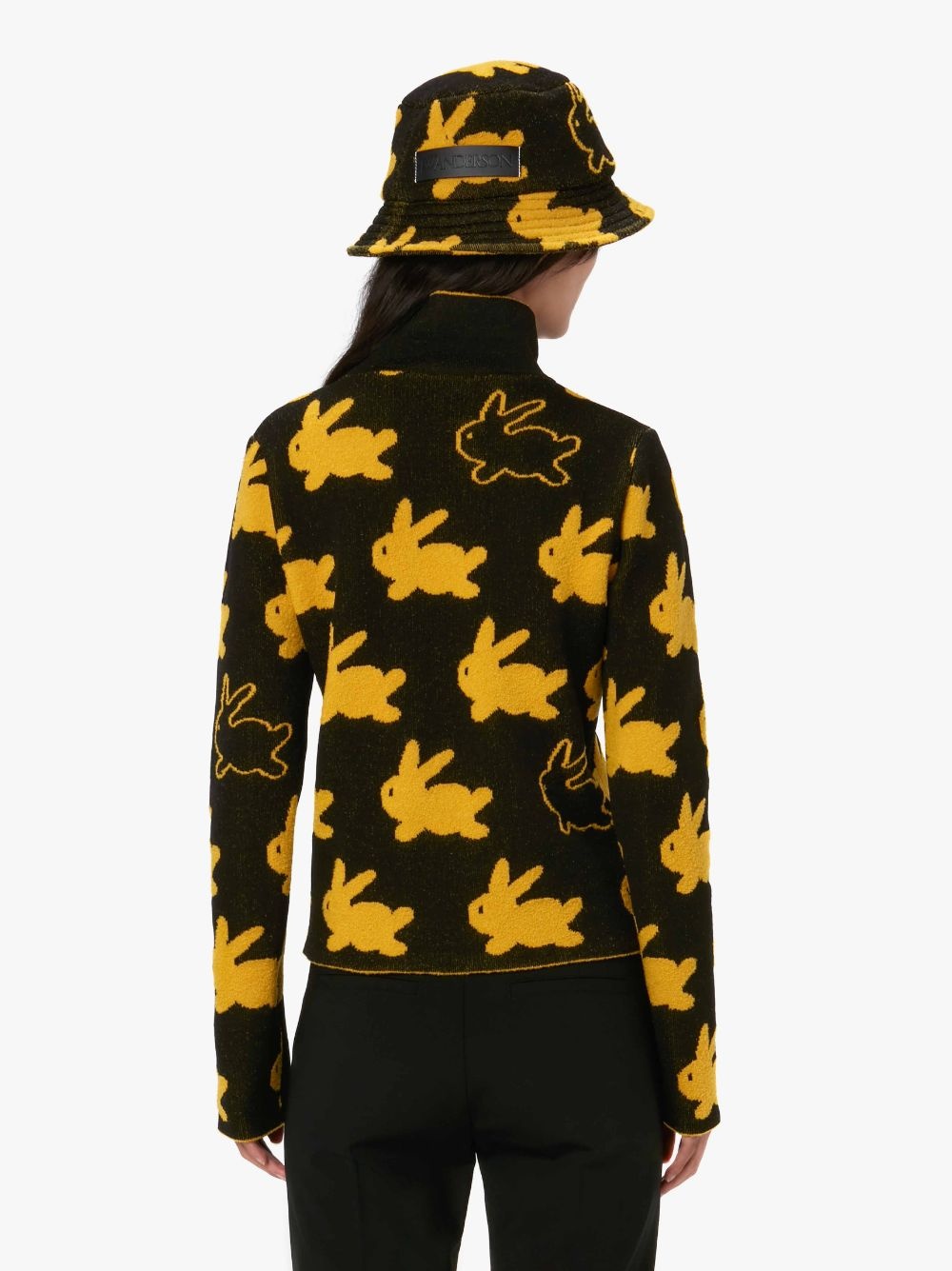ALL OVER BUNNY TURTLENECK JUMPER - 3
