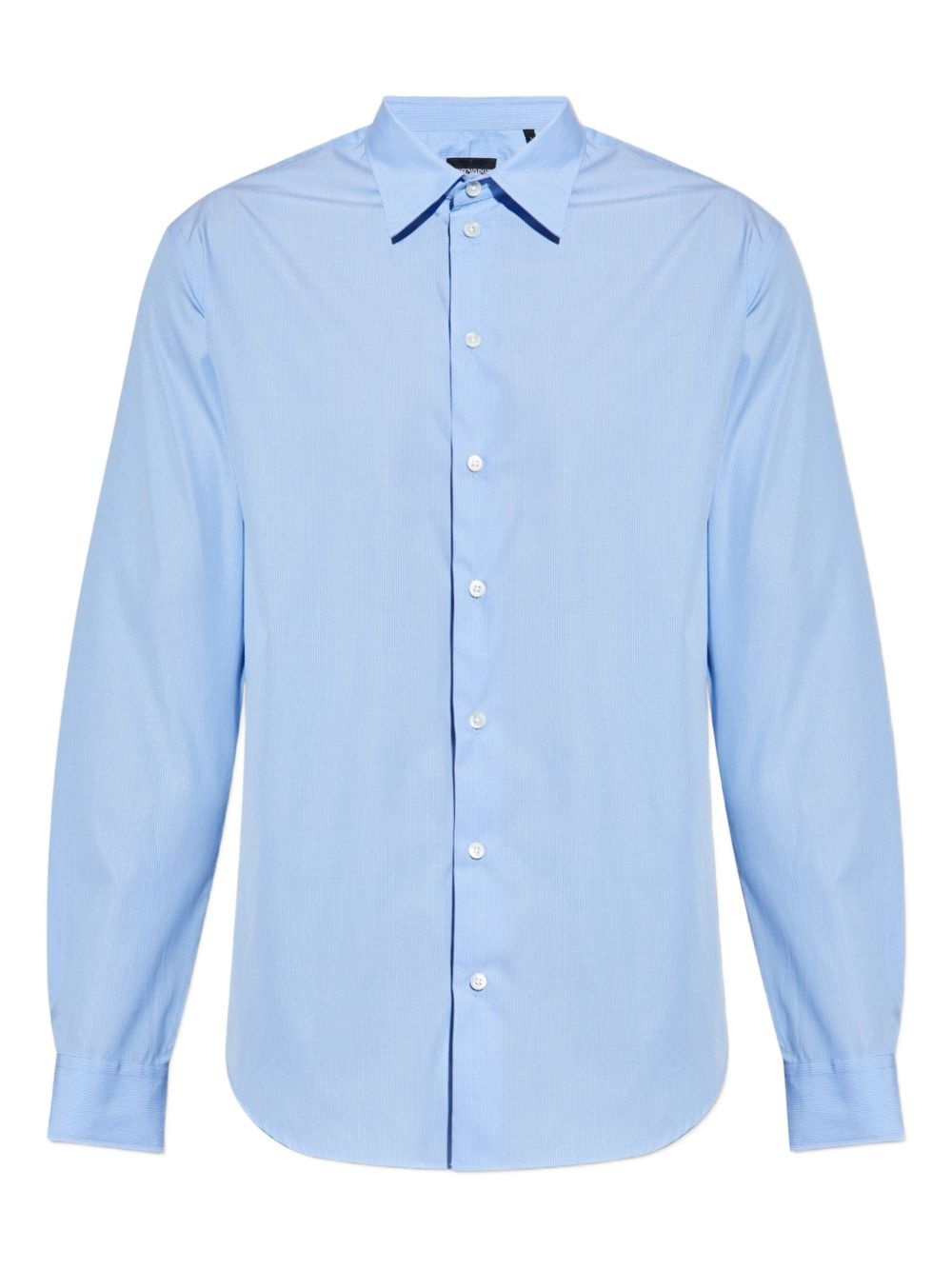 striped long-sleeved shirt - 1