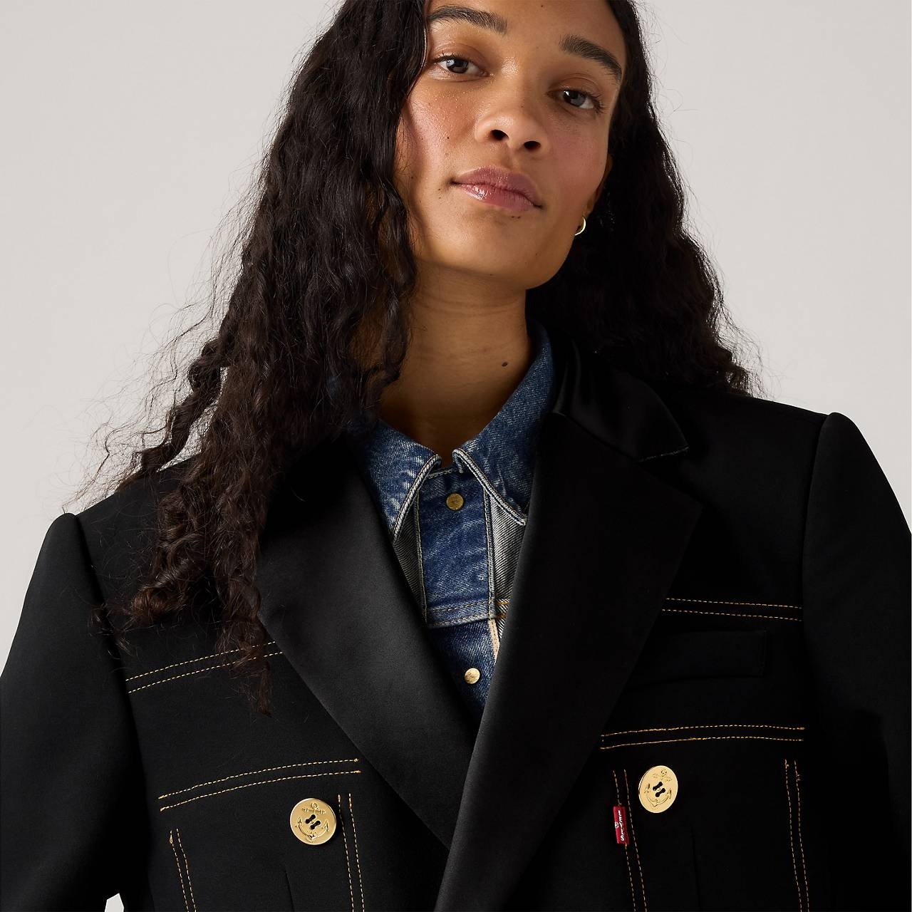 LEVI’S® X SACAI WOMEN’S DENIM X METELASSE TWILL JACKET - 5