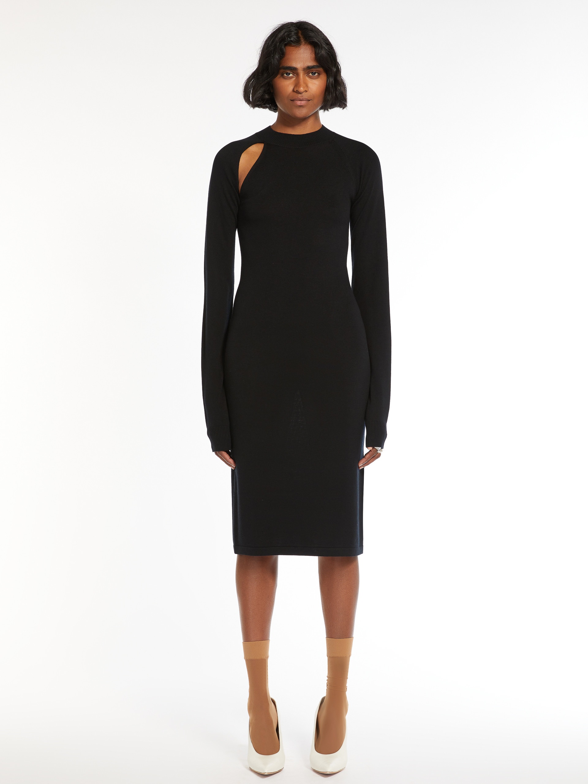 SORBONA Slim-fit knitted wool and silk dress - 3