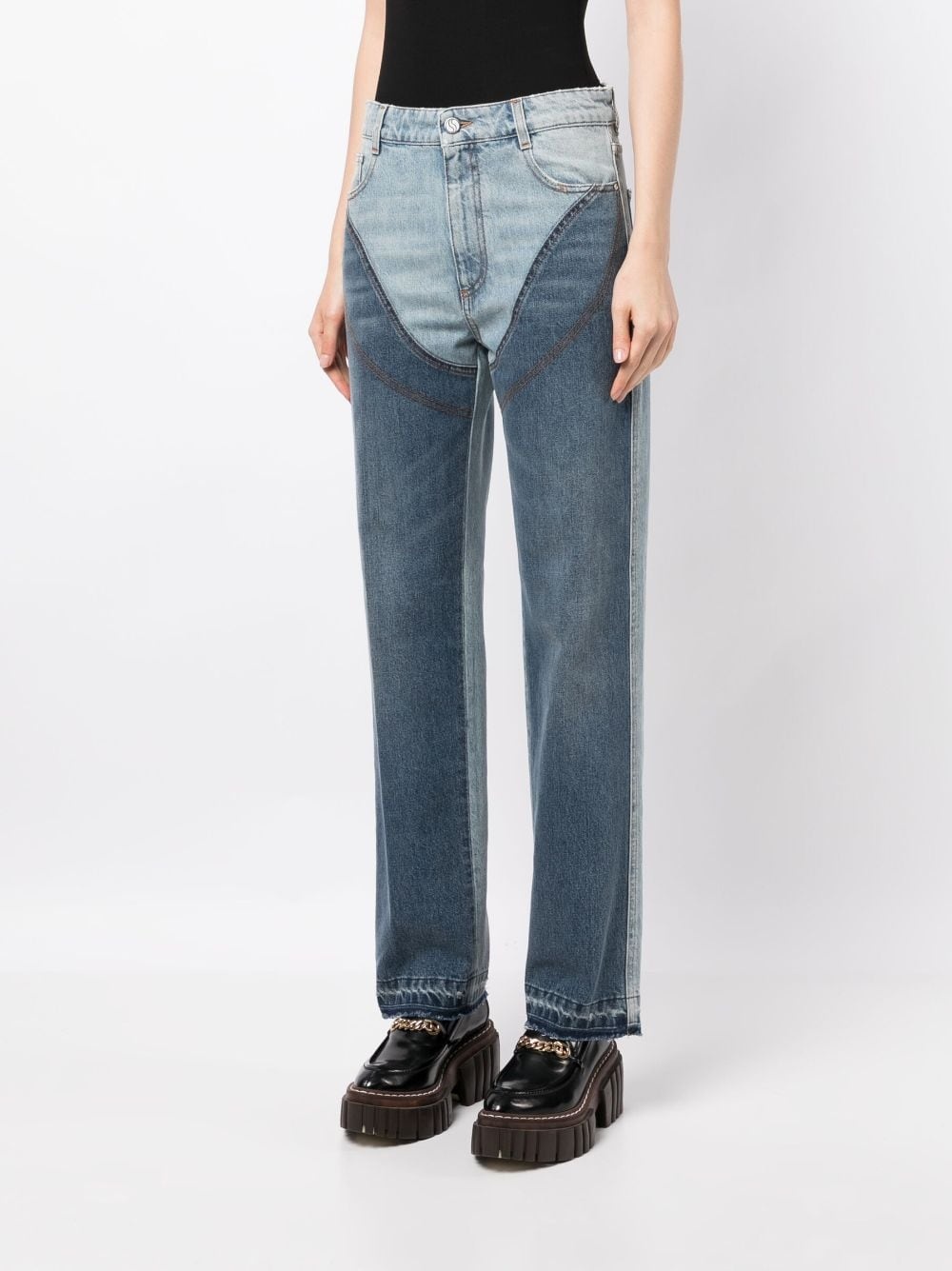 mid-rise straight-leg jeans - 3