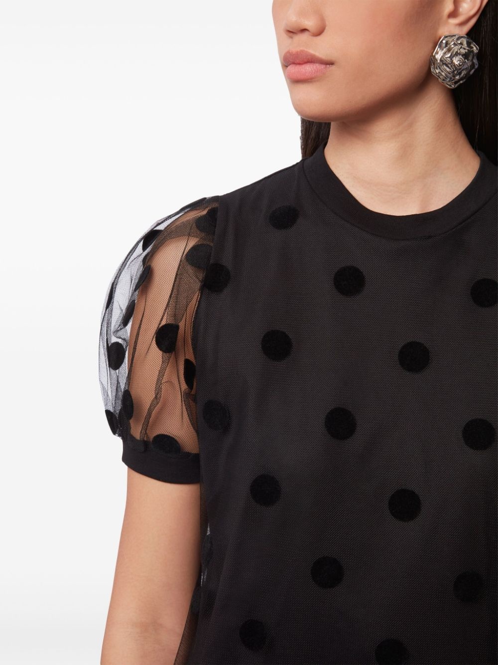 polka-dot pattern mini dress - 5