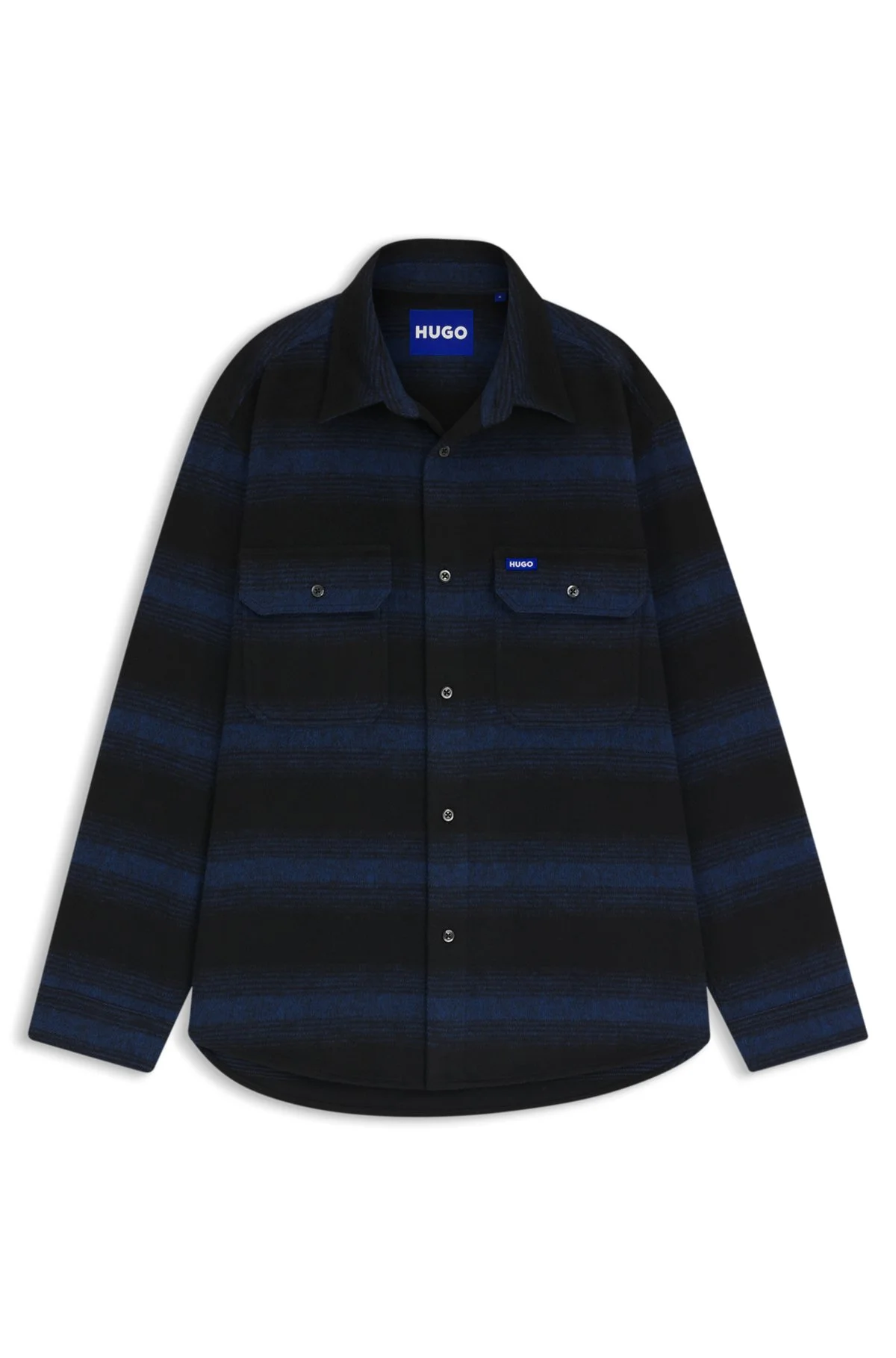 OVERSIZE-FIT SHIRT WITH SHADOW STRIPE - 1