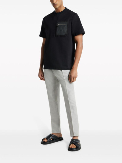 FENDI Shadow motif straight-leg trousers outlook