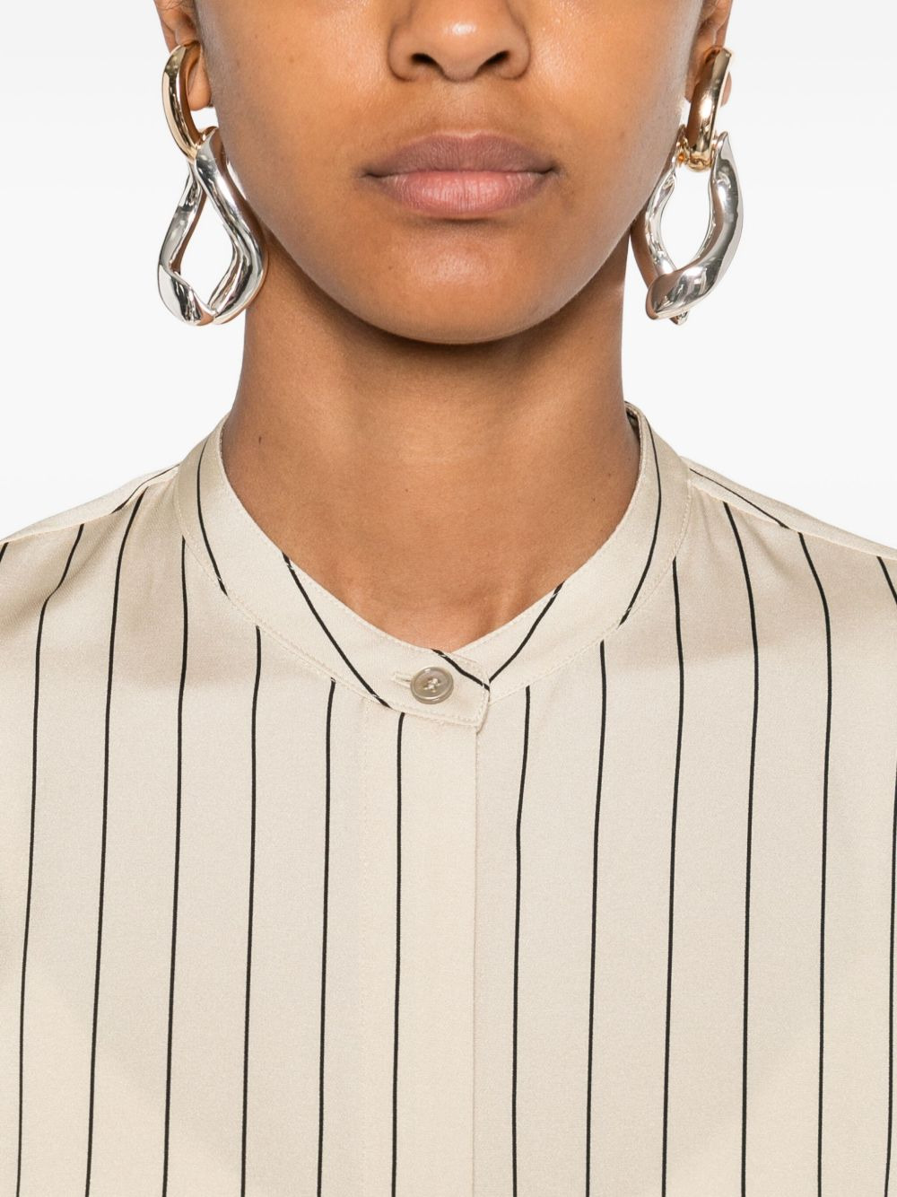 striped-geometric shirt - 5