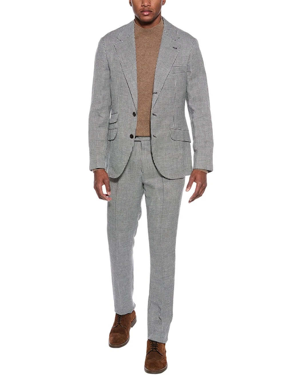 Brunello Cucinelli 2pc Wool, Linen, & Silk-Blend Suit - 1
