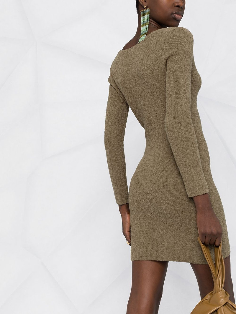 Leah square-neck knitted dress 3