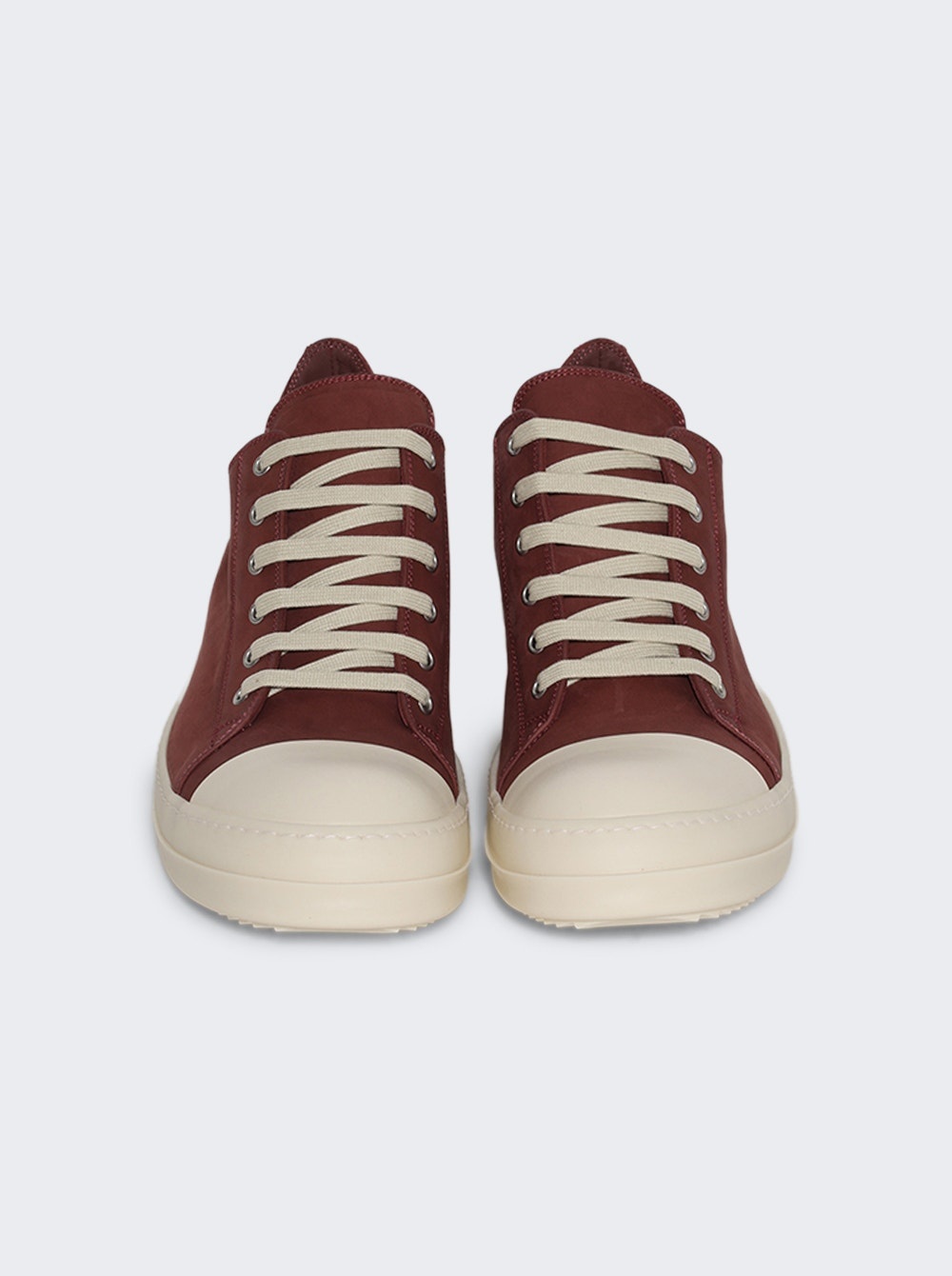 Scarpe In Pelle Low Sneakers Rosewood And Milk - 3