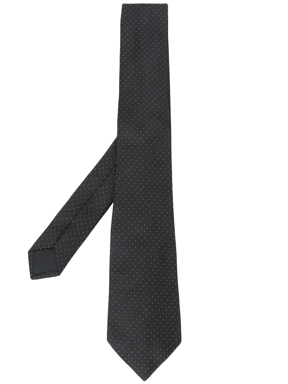 polka-dot silk tie - 1