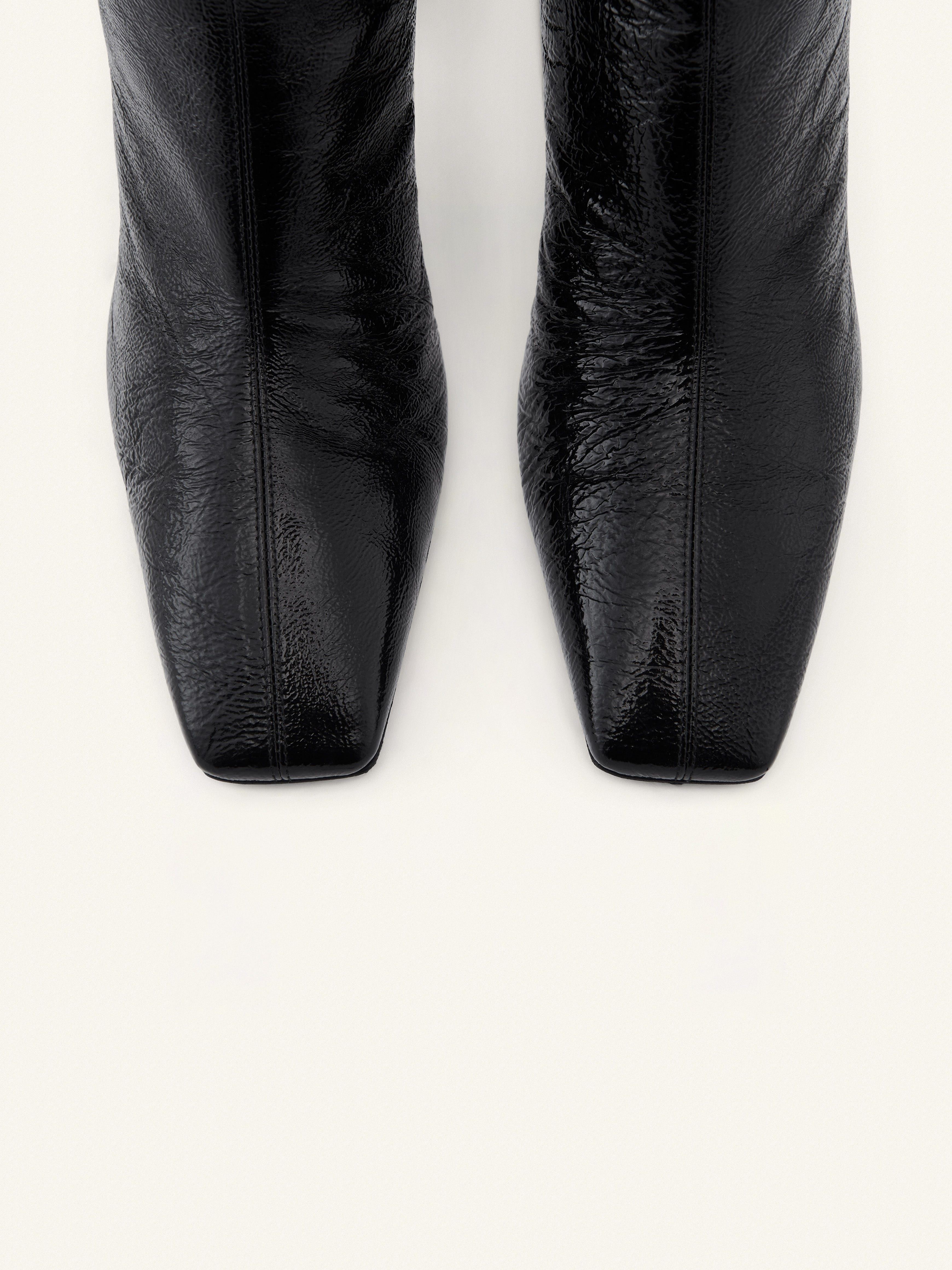 HERITAGE NAPLACK LEATHER ANKLE BOOTS - 5