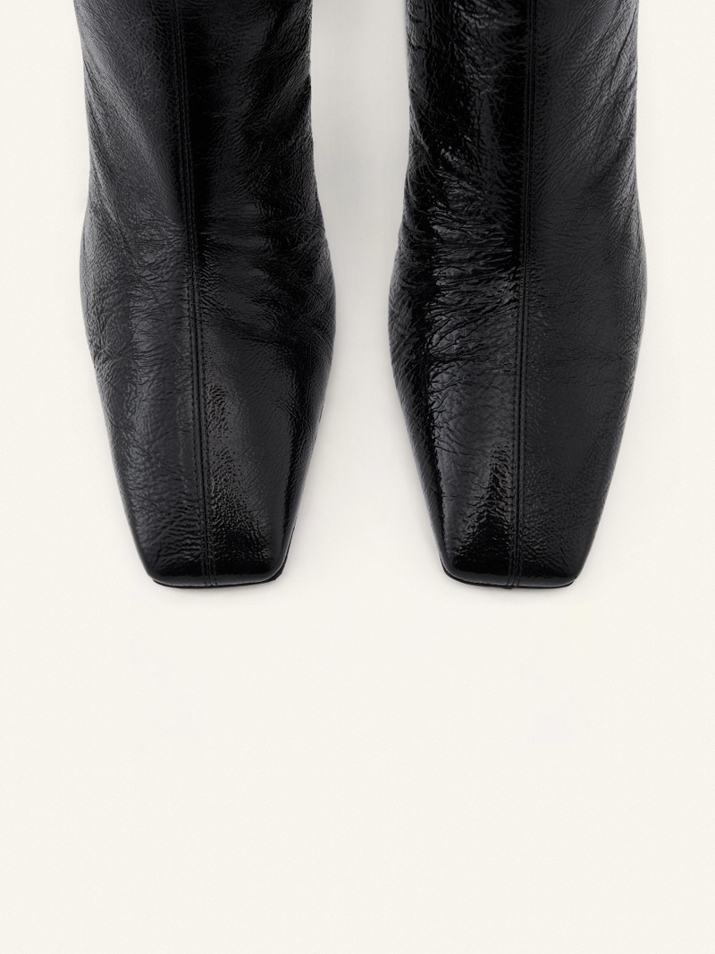 HERITAGE NAPLACK LEATHER ANKLE BOOTS 5