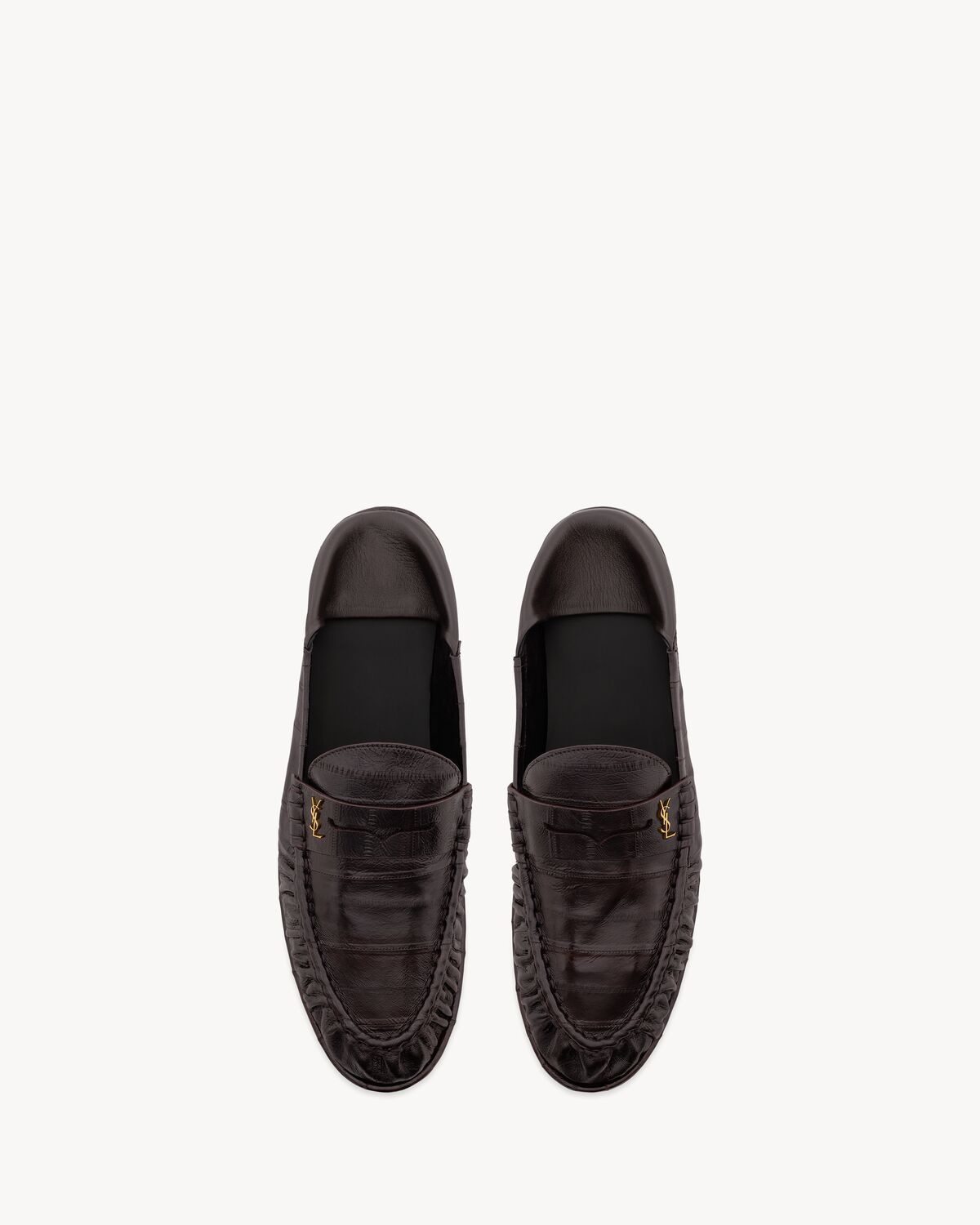 SAINT LAURENT LE LOAFER PENNY SLIPPERS IN EEL | REVERSIBLE