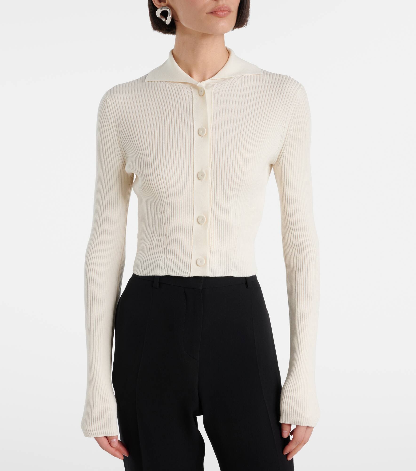 Cropped cardigan - 4