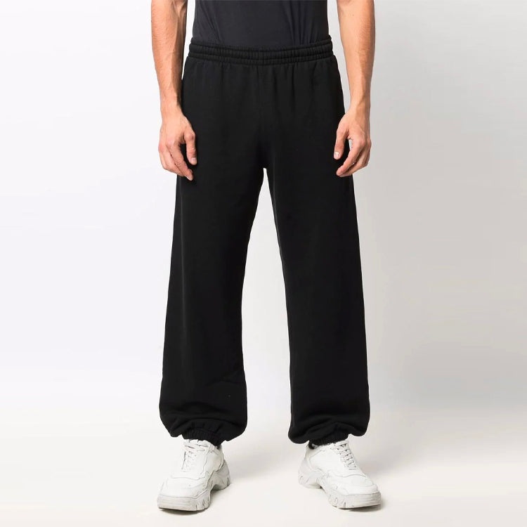 Men's Off-White SS22 Diagonal Stripes Bundle Feet Sports Pants/Trousers/Joggers Black OMCH029C99FLE0 - 2