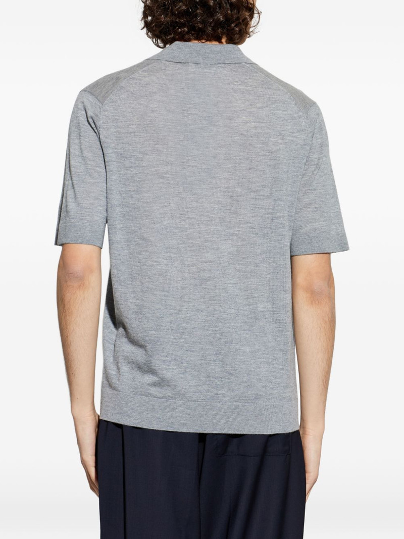 V-neck polo-collar T-shirt 4