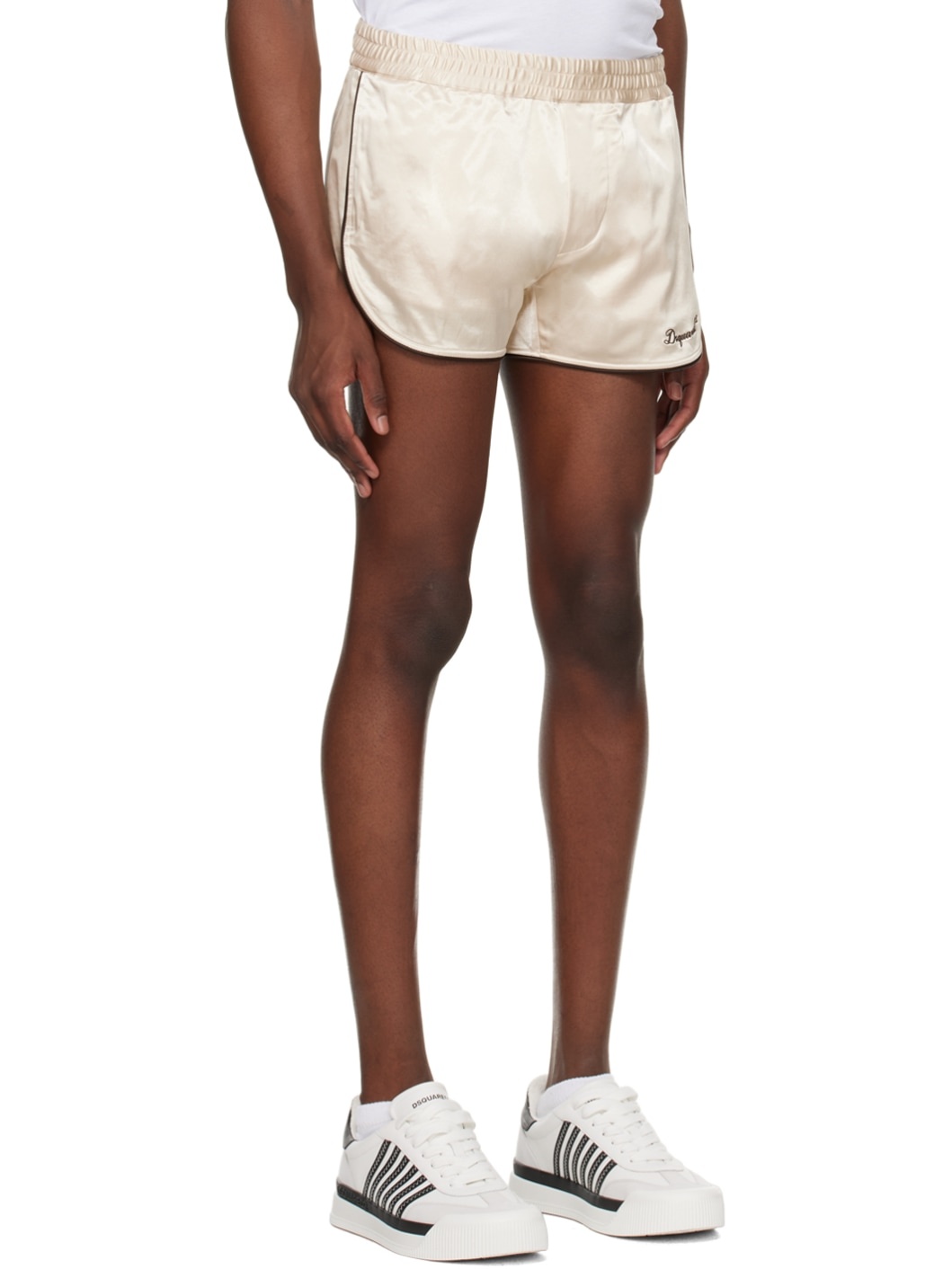 Beige Suite Shorts - 2