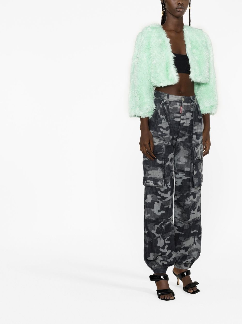 camouflage-print cargo trousers - 2
