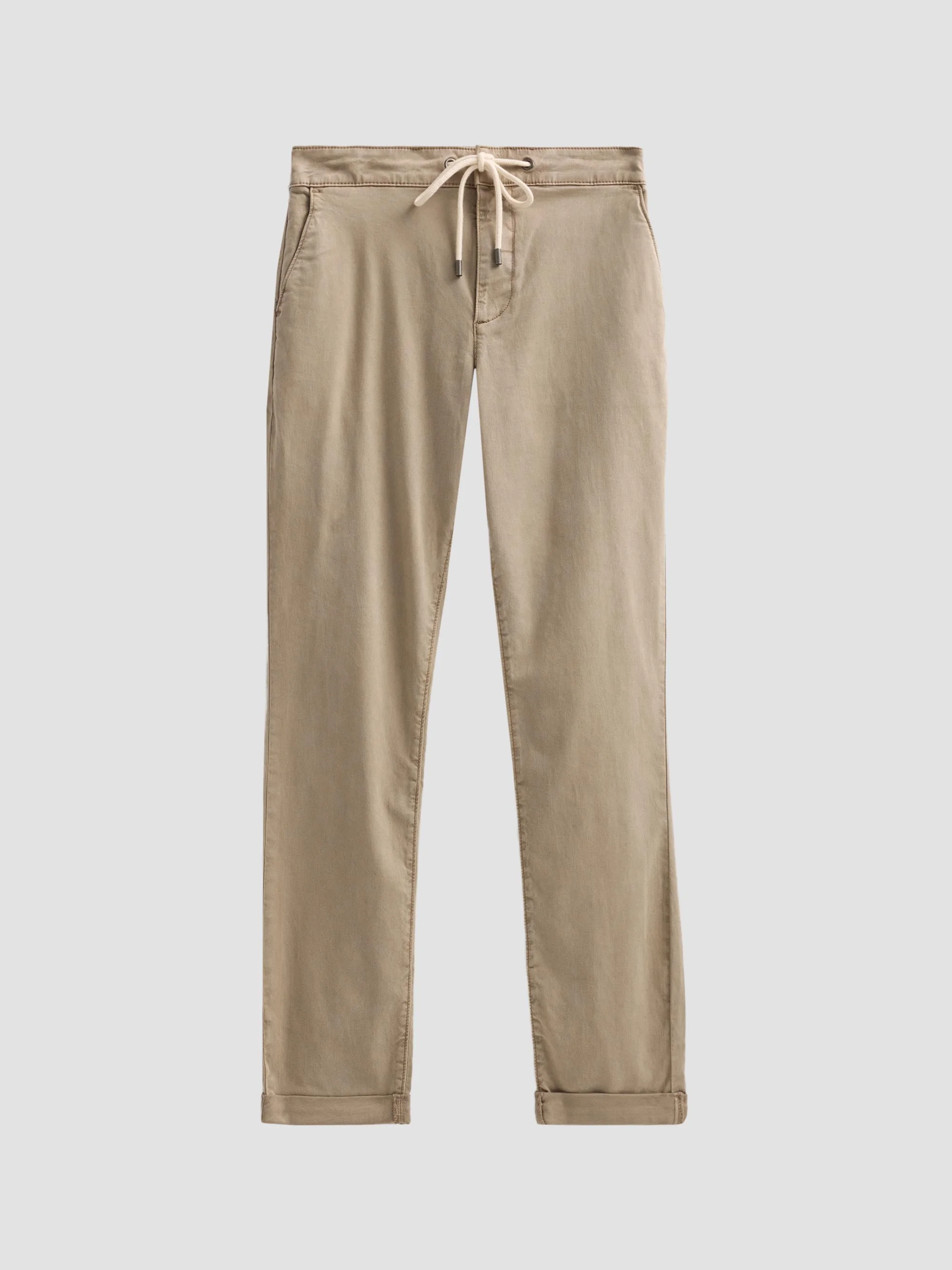 Men's Fraser Drawstring Chino Pants - Vintage Coastal Beige - 1