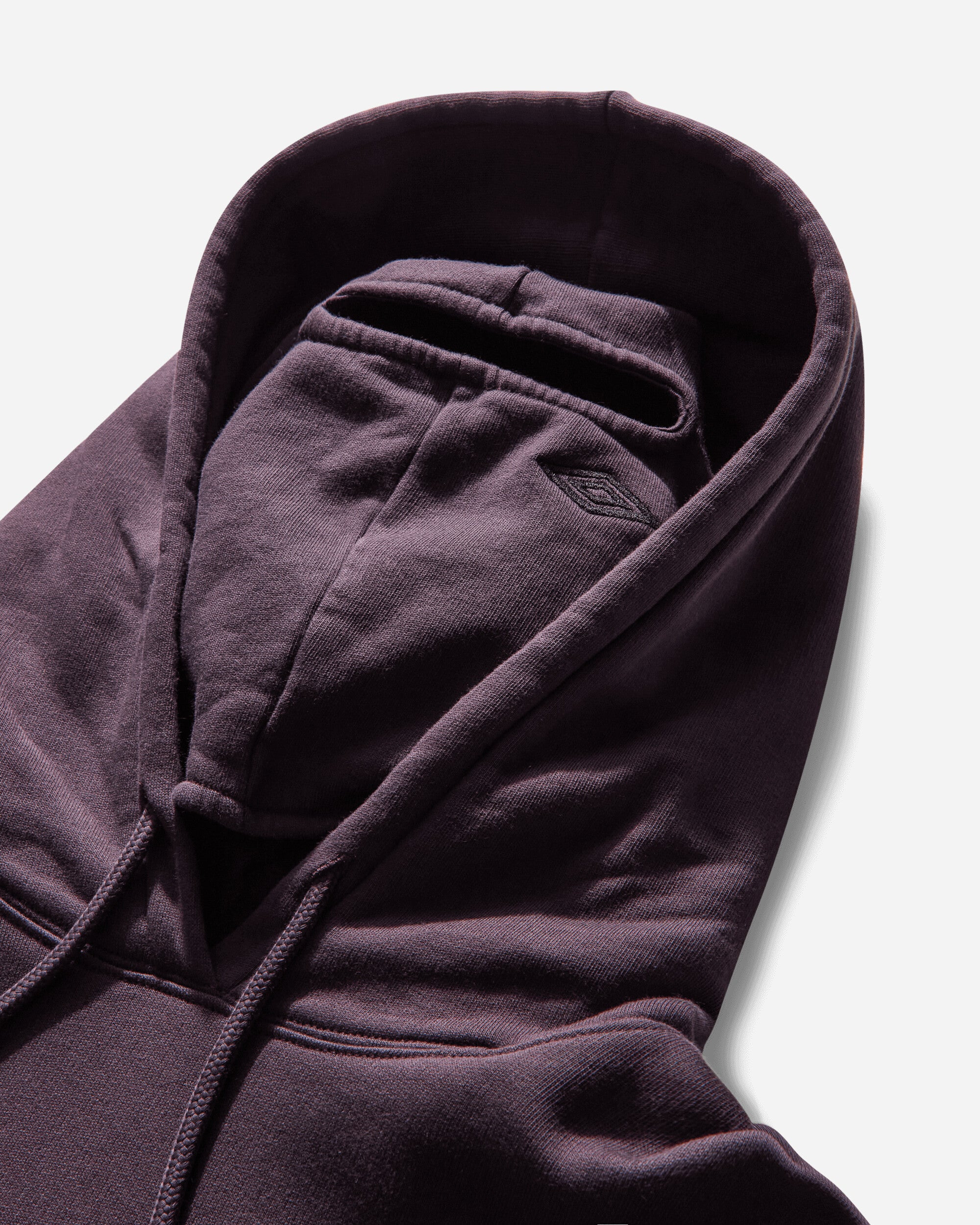 Men's Logo Masked Hoodie Dark Purple - 4