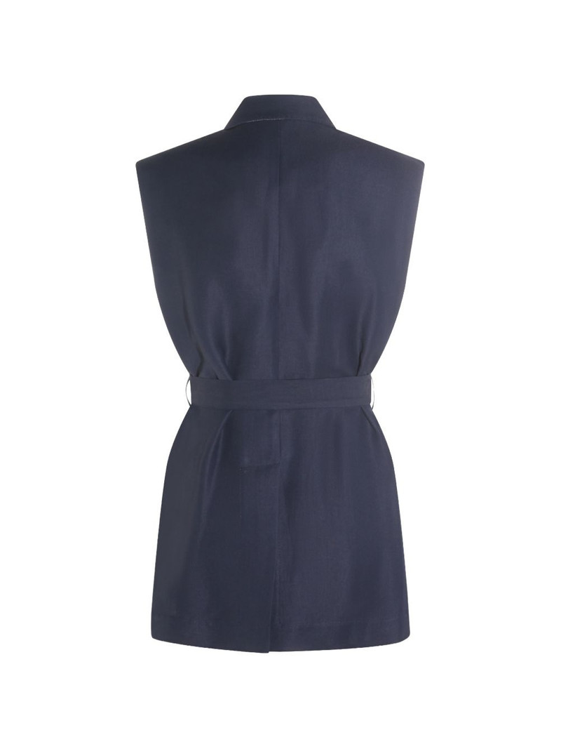 Brunello Cucinelli sleeveless belted waistcoat outlook