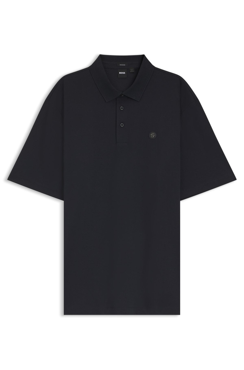 REGULAR-FIT POLO SHIRT IN MERCERIZED INTERLOCK COTTON 1