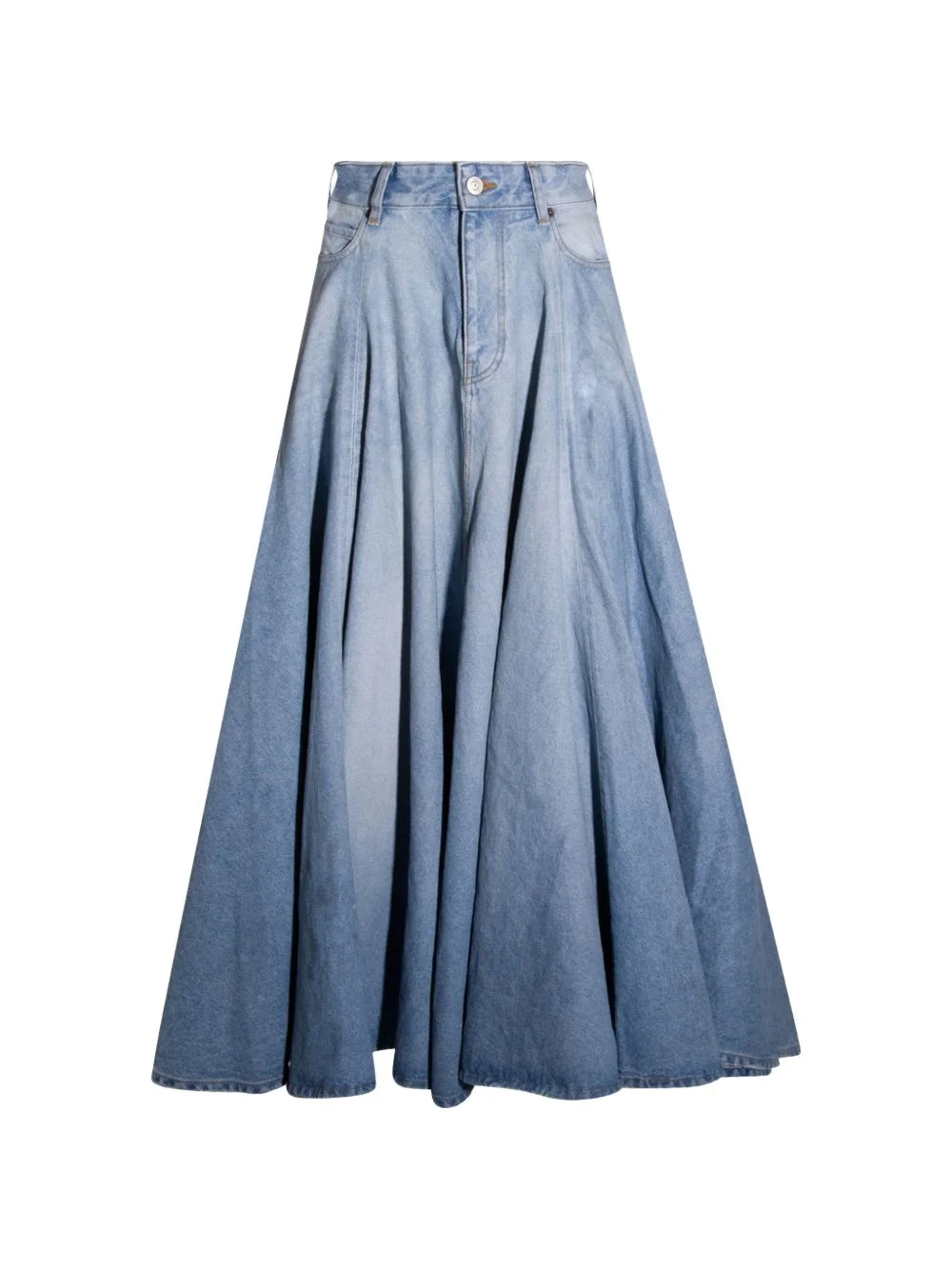 Godet panelled maxi skirt - 1