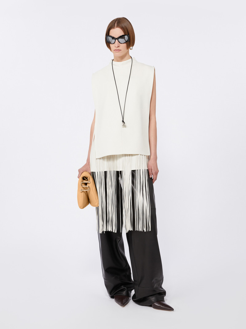 Sportmax SORAIA Sleeveless top with fringes outlook