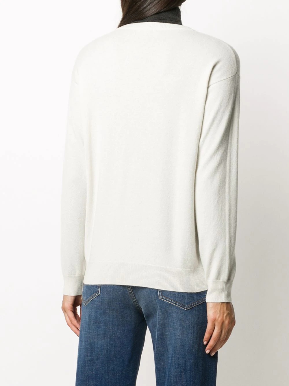 patch pocket cashmere-knit top - 4