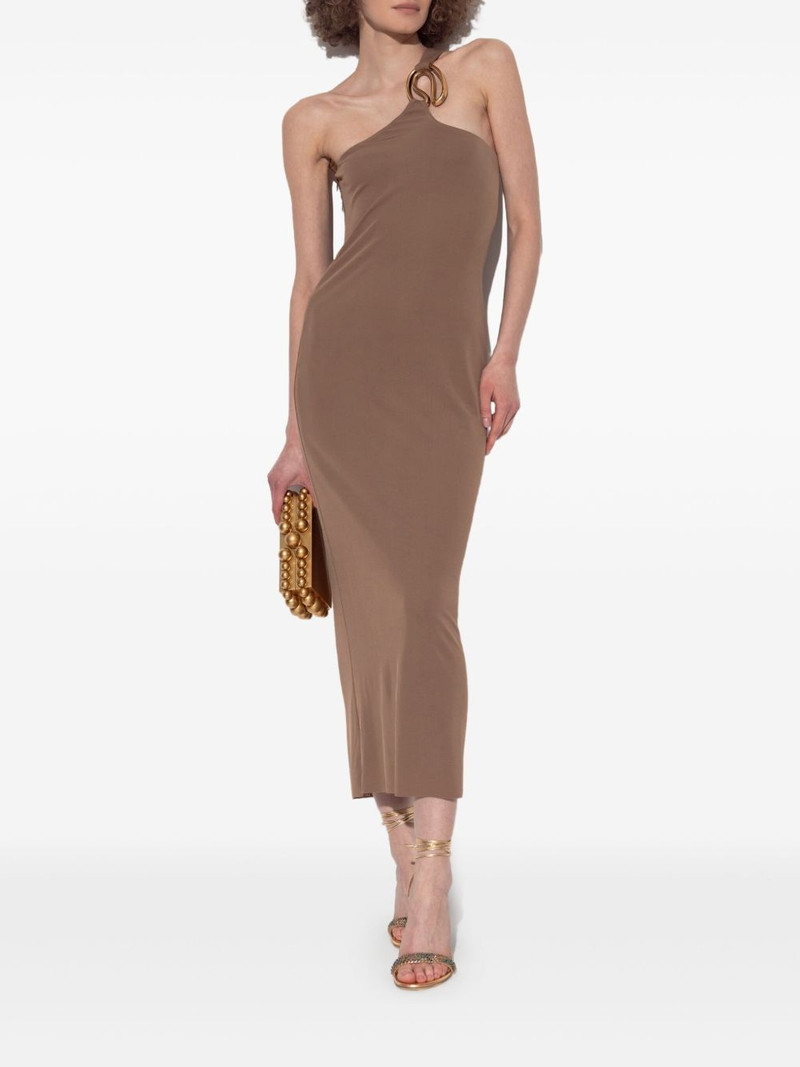 Cult Gaia Chani asymmetric neckline midi dress outlook
